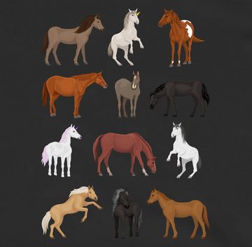 Shirtracer Hoodie Pferde Reihe Tiermotiv Animal Print