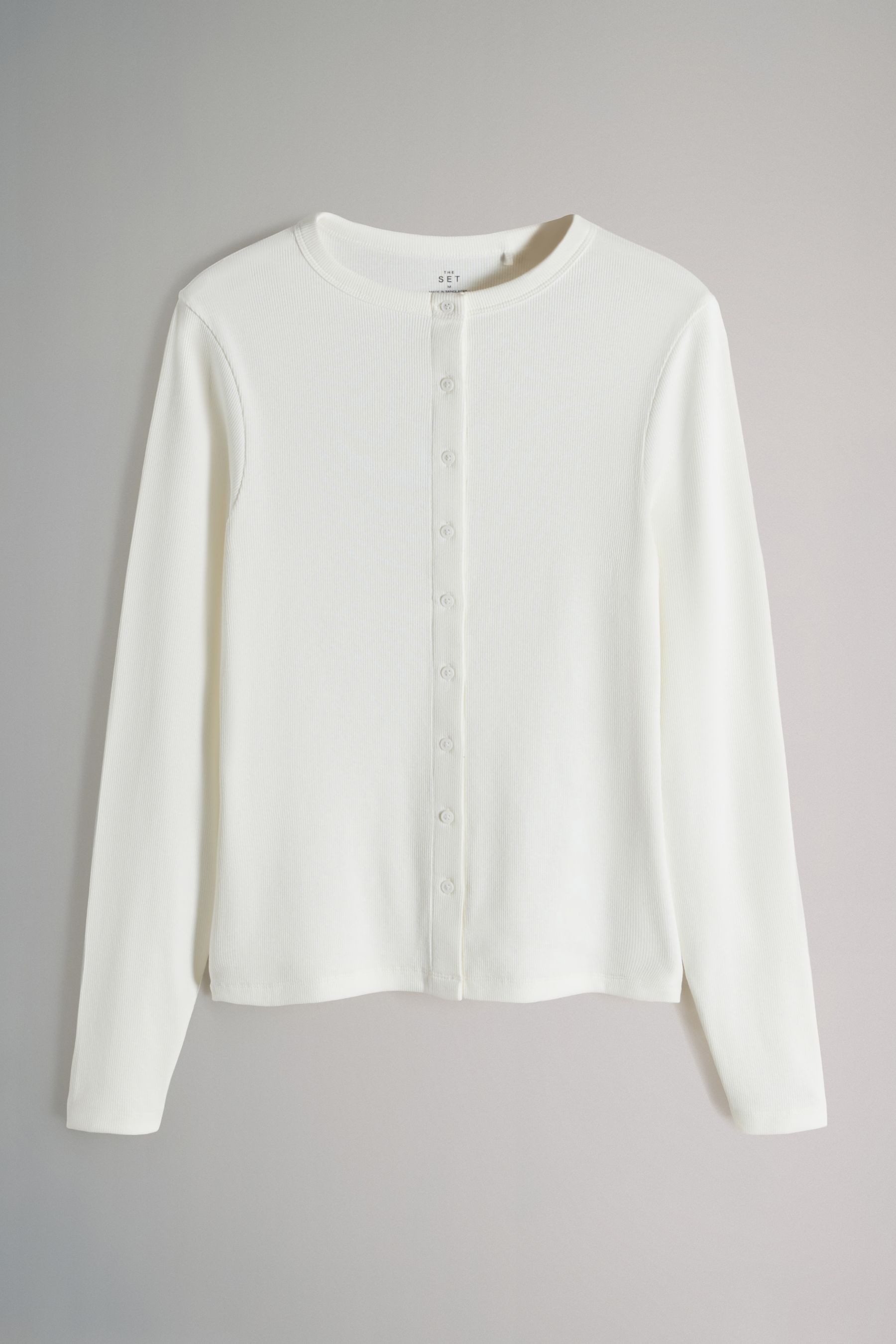 The Set Langarmshirt The Set Gerippte Langarmshirts, 4er-Pack (4-tlg) günstig online kaufen