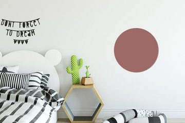 MuchoWow Wandsticker Terrakotta - Muster - Rosa (1 St), Tapetenkreis für Kinderzimmer, Tapetenaufkleber, Rund, Wohnzimmer