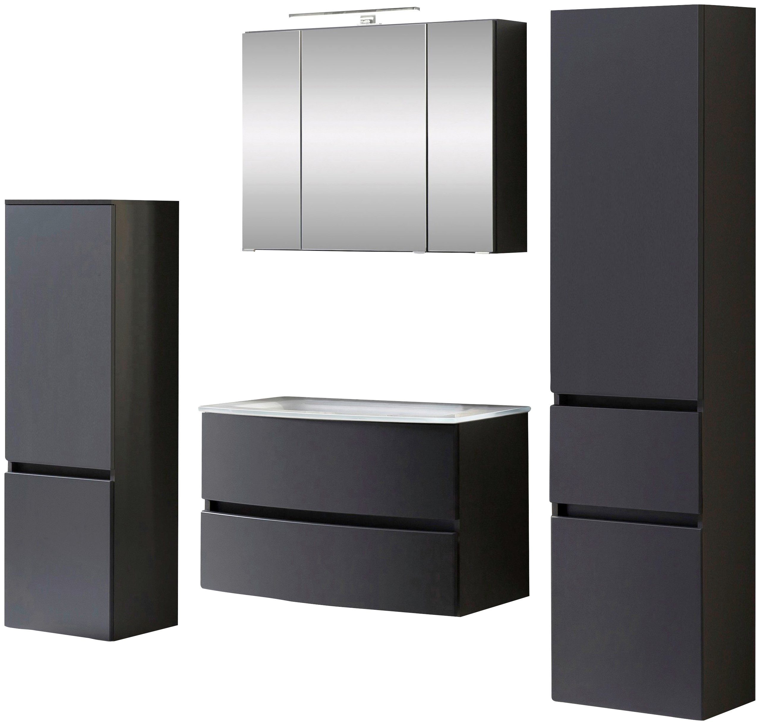 welltime Badezimmer-Set Kaunas, (Set, 4-St), Waschtisch-Set günstig online kaufen