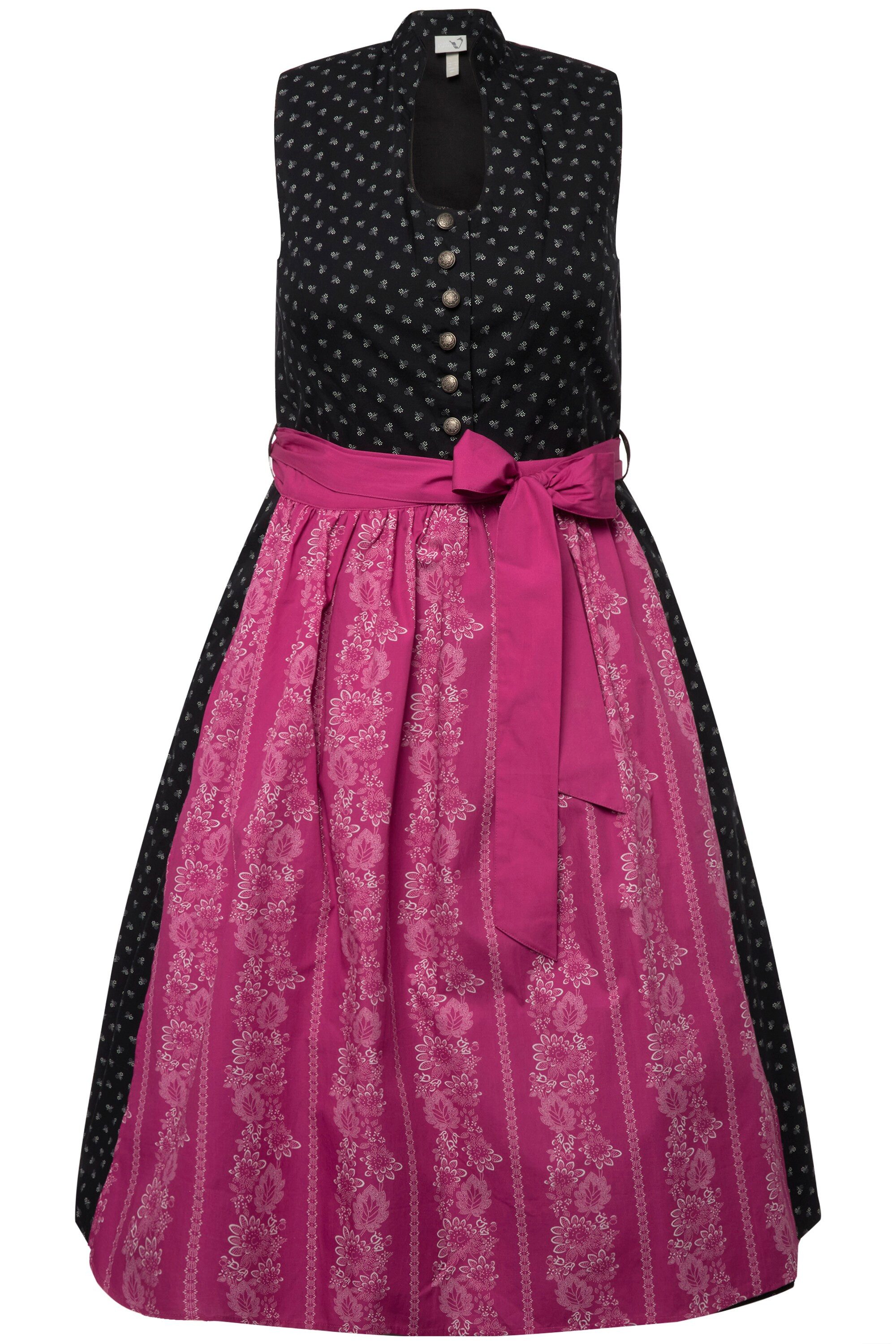 Ulla Popken Dirndl Dirndl Schmuckknöpfe Stehkragen günstig online kaufen