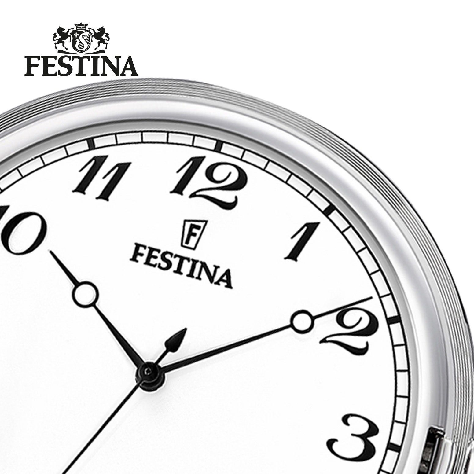 Festina Taschenuhr Festina Taschenuhr mit TU Kette F2022/1, (Analoguhr), Herren Taschenuhr rund, groß (ca. 49mm), Edelstahlgehäuse, Elegant