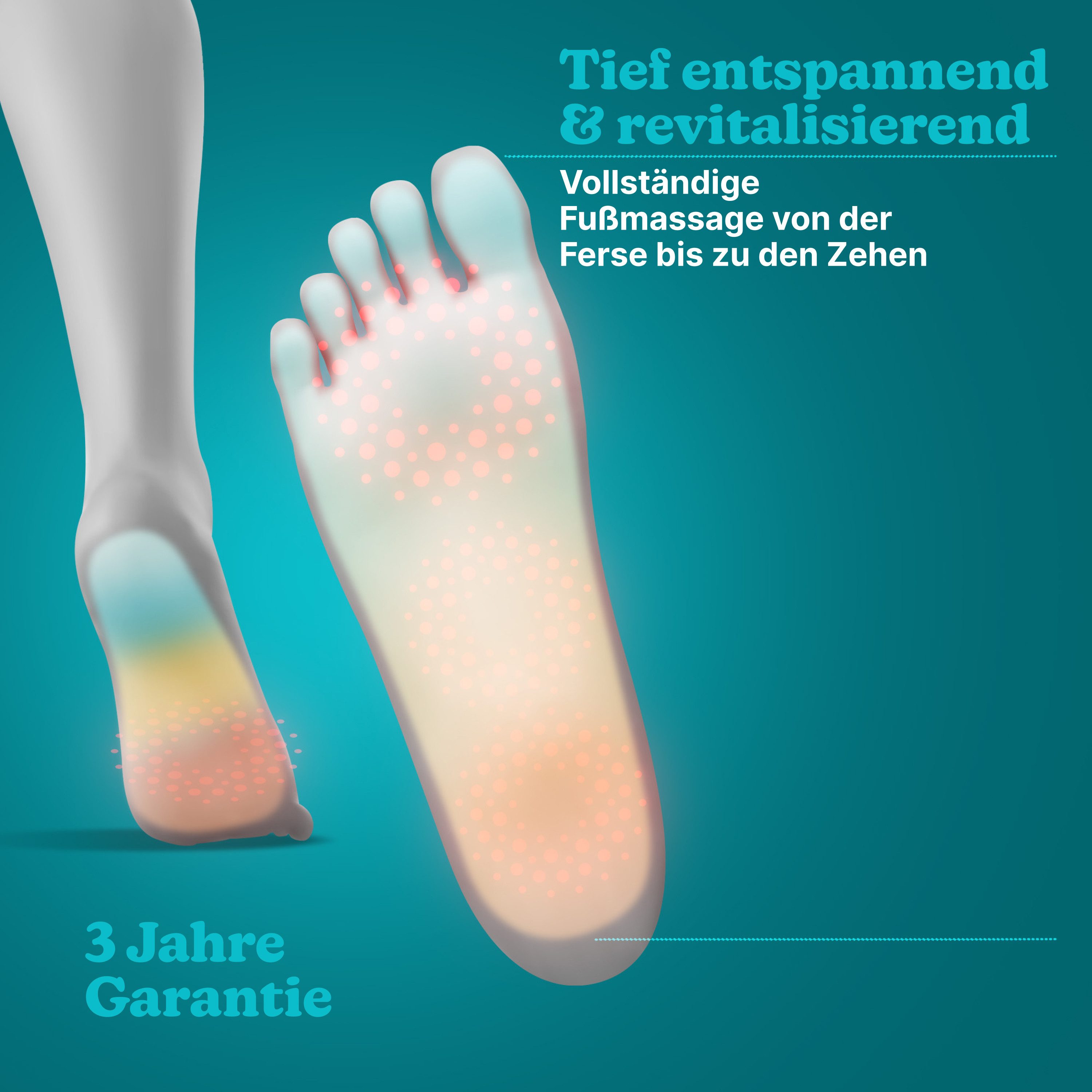 HOMEDICS Shiatsu-Fußmassagegerät FM-TS12H-EU Shiatsu Deluxe Fußmassage Wärmefunktion Shiatsu Massager, 28 rotierende Massageknoten pro Fuß, flüsterleise, Fußbedienung