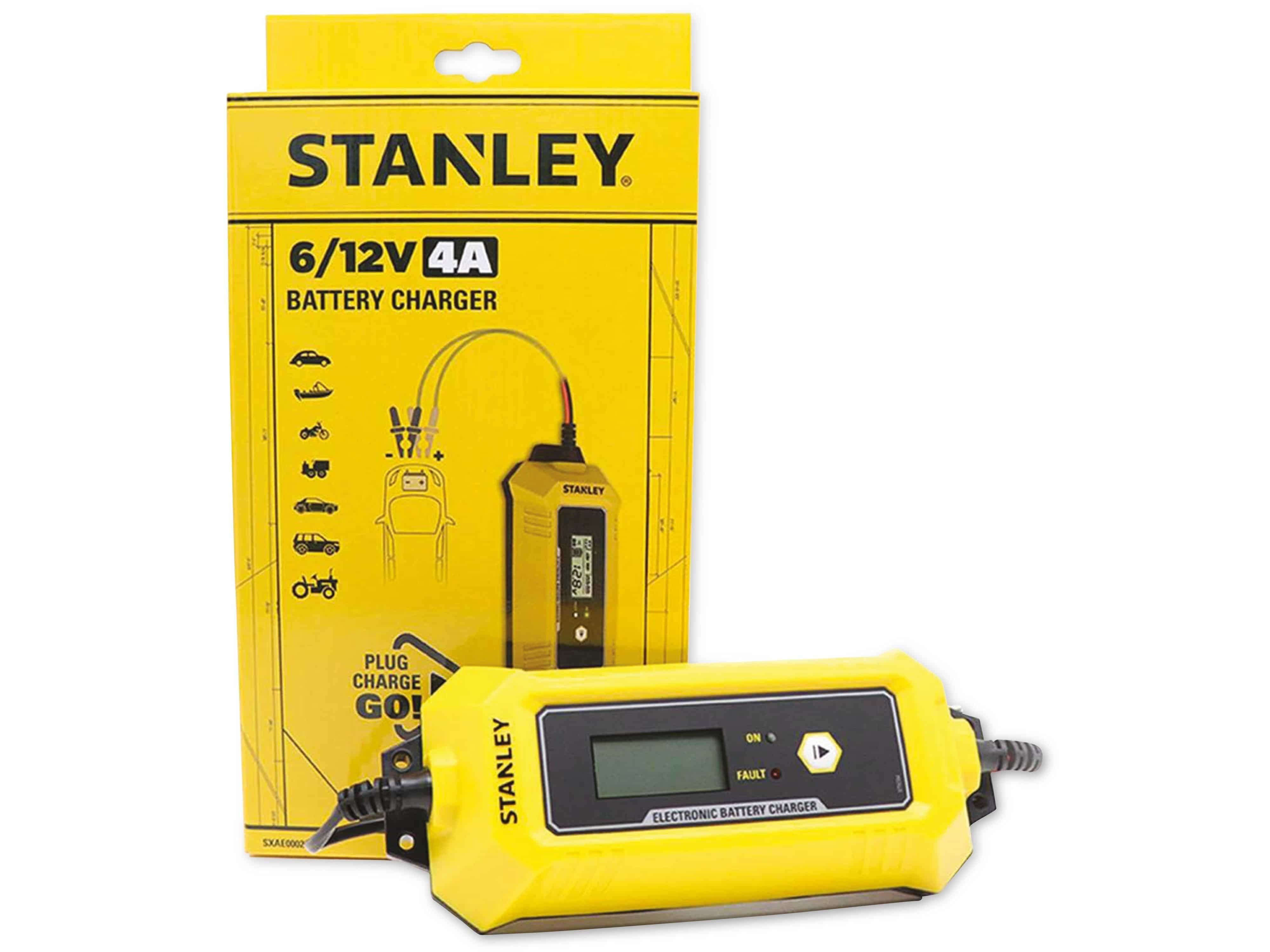 Batterie-Ladegerät, STANLEY 4A, STANLEY 6V+12V, Batterie für