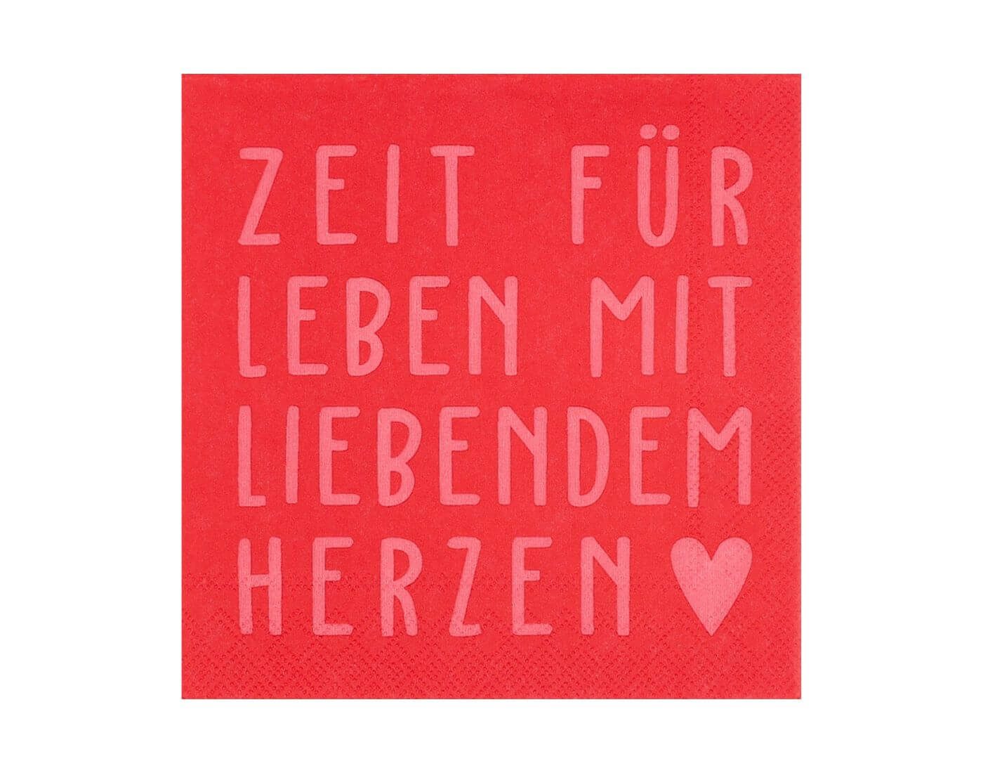 Räder Design Papierserviette Cocktailservietten - Zeit für Leben