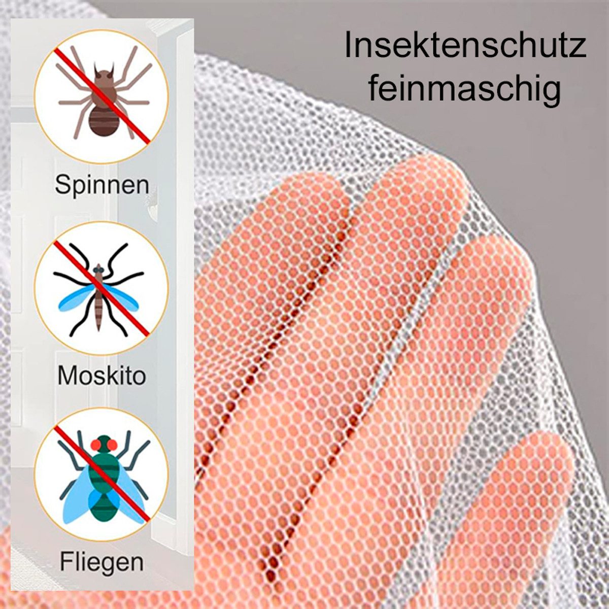 heimtexland Moskitonetz Baldachin Insektenschutz Betthimmel Spielzelt (Stück, 1 St., 1), Betthimmel I Moskitonetz I Garten I Kinderzimmer – Bild 5 von 5