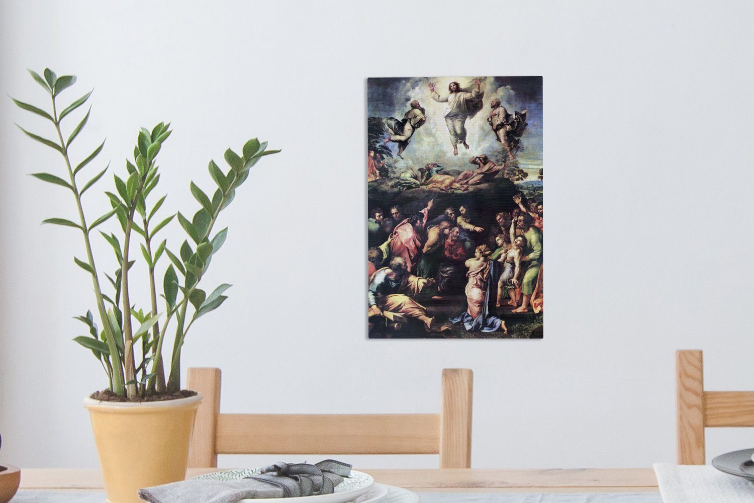 OneMillionCanvasses® Leinwandbild Verklärung - Raffaello, 20x30 St), fertig bespannt Zackenaufhänger, Raphael cm Gemälde, (1 Leinwandbild inkl