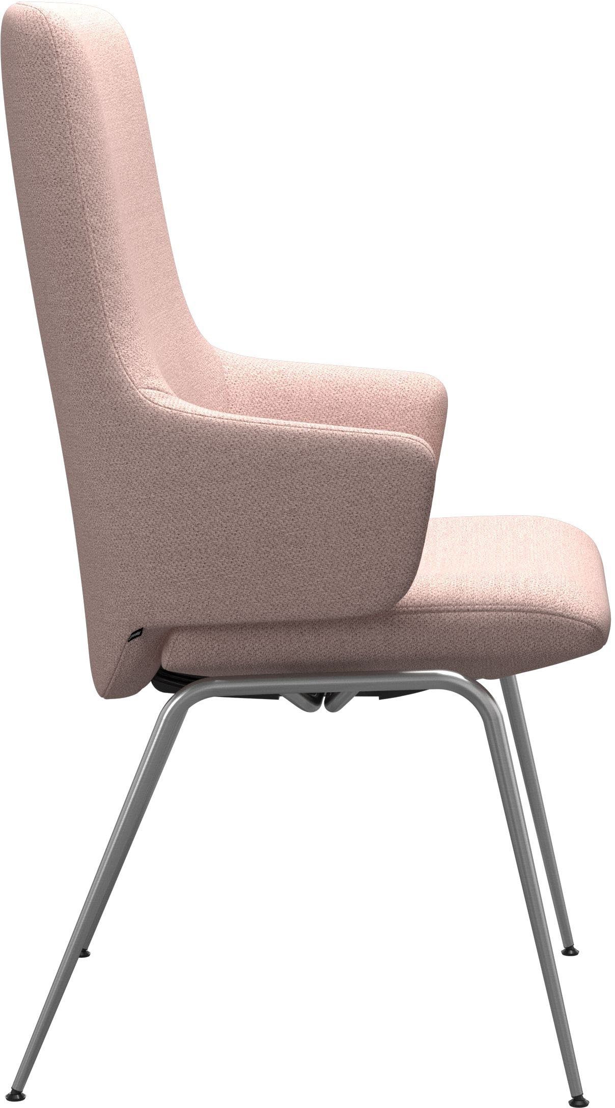 L, Back aus High matt Armlehne, Stahl Chrom Größe mit Polsterstuhl in Beinen mit Stressless® Laurel,