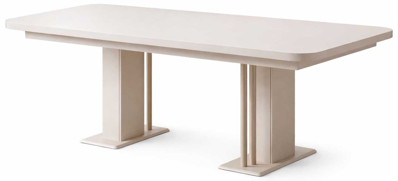 JVmoebel Esstisch Esstisch Stil modern Farbe beige neu Küche geräumig Metall quadratisch