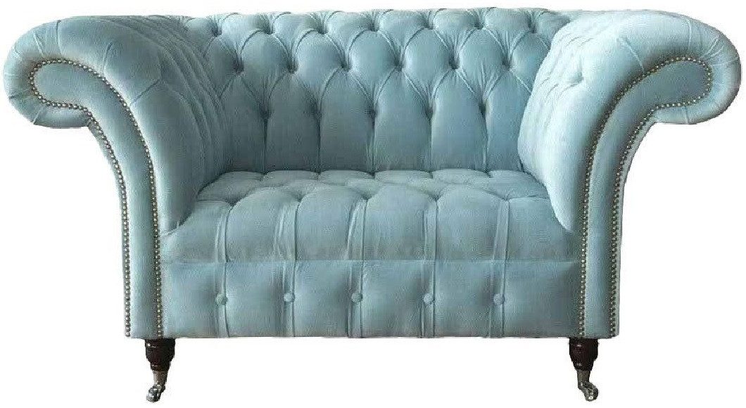 Xlmoebel Chesterfield-Sessel Türkiser Polstersessel im Chesterfield-Stil (1-St., Sessel), Hergestellt in Europa