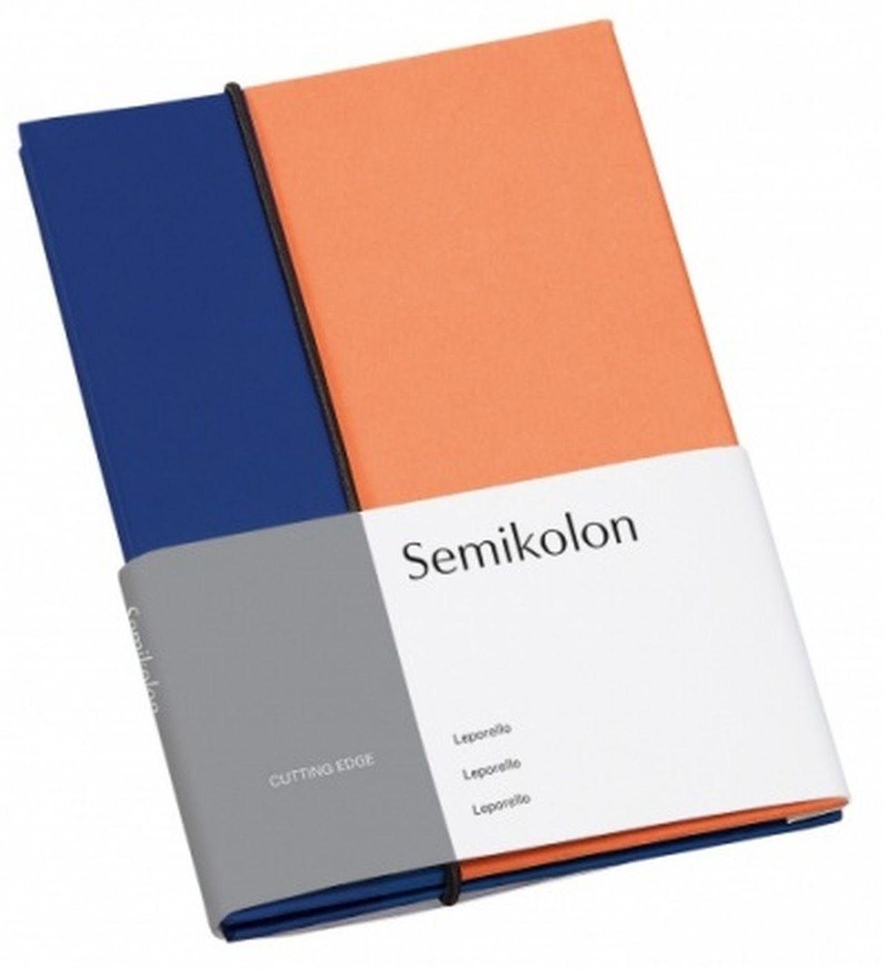 Semikolon Fotoalbum Leporello 364857 cobalt peach