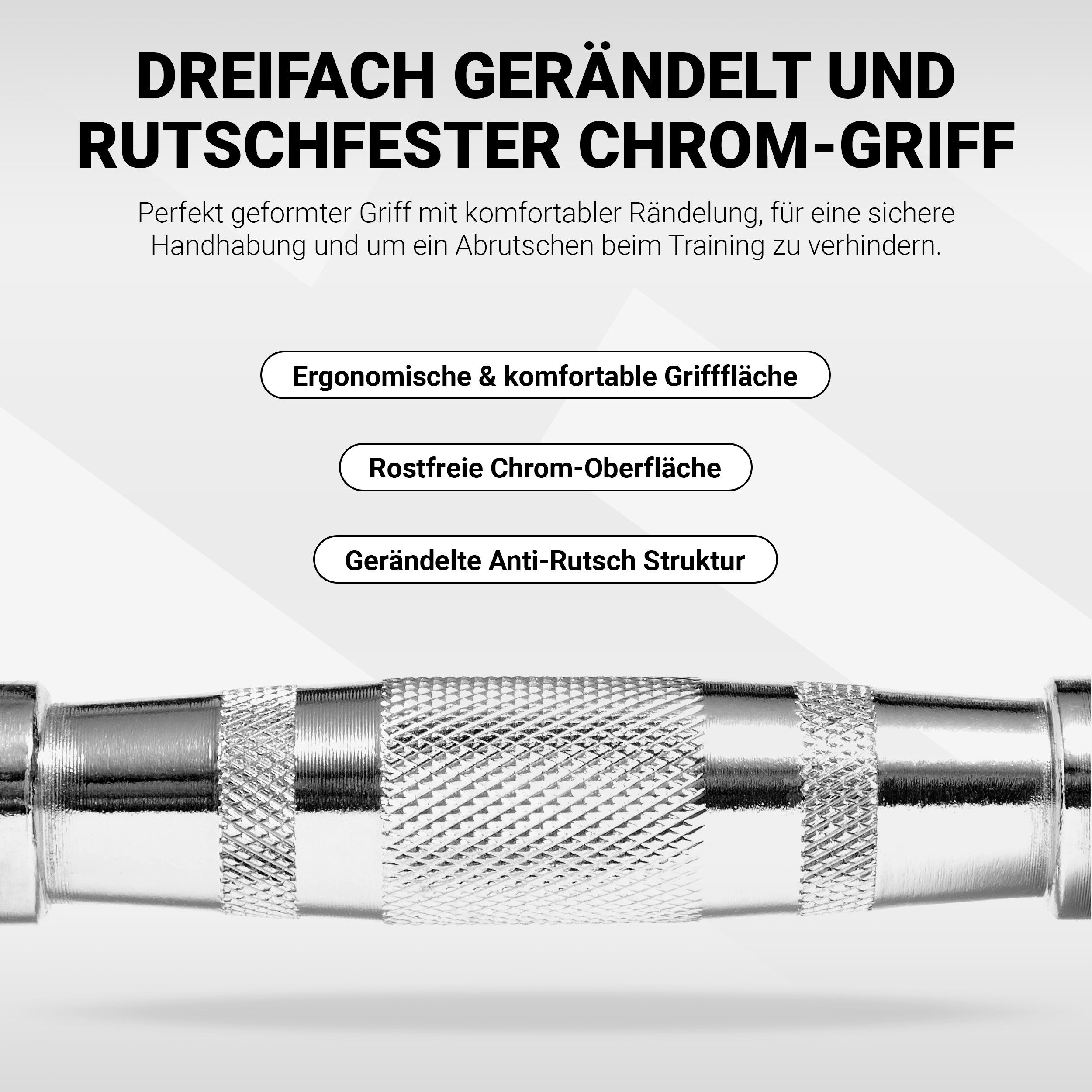 MSports® Hantel Hexagon-Hanteln 2er Set (Paar) 5-30 kg rutschsicher ummantelt
