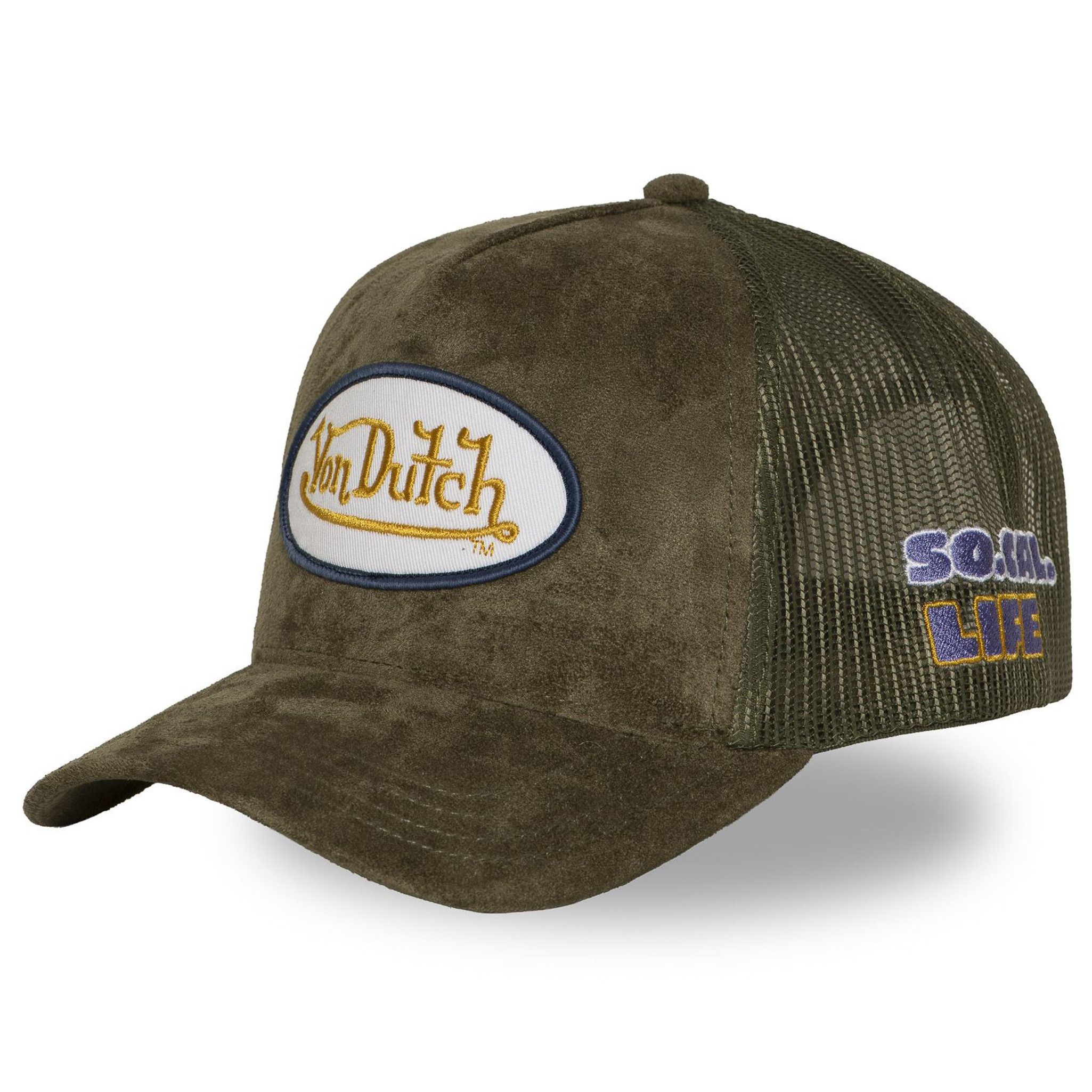 Von Dutch Trucker Cap Von Dutch Originals Trucker Cap SUEDE VD PATCH (Basecap, Basecap, Meshcap, Trucker Kappe)