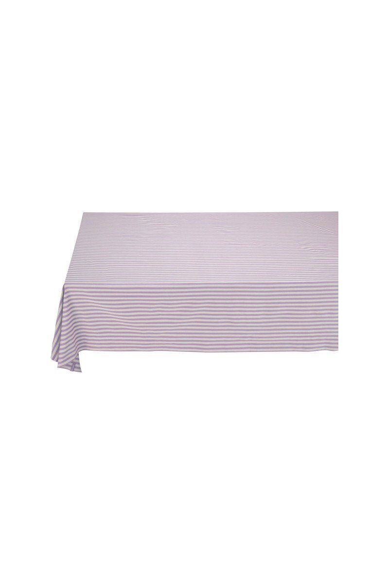 PiP Studio Tischdecke Lily&Lotus Tischdecke Stripes lila 180x300cm, Table Cloth Stripes Lilac 180x300cm