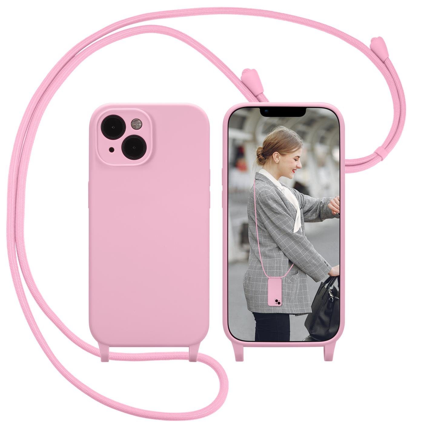 CoolGadget Handykette Premium Handyhülle mit verstellbarer Handykette für iPhone 12 6,1 Zoll, Hülle zum Umhängen Kette, Ideal für Festival- und Outdoor-Enthusiasten