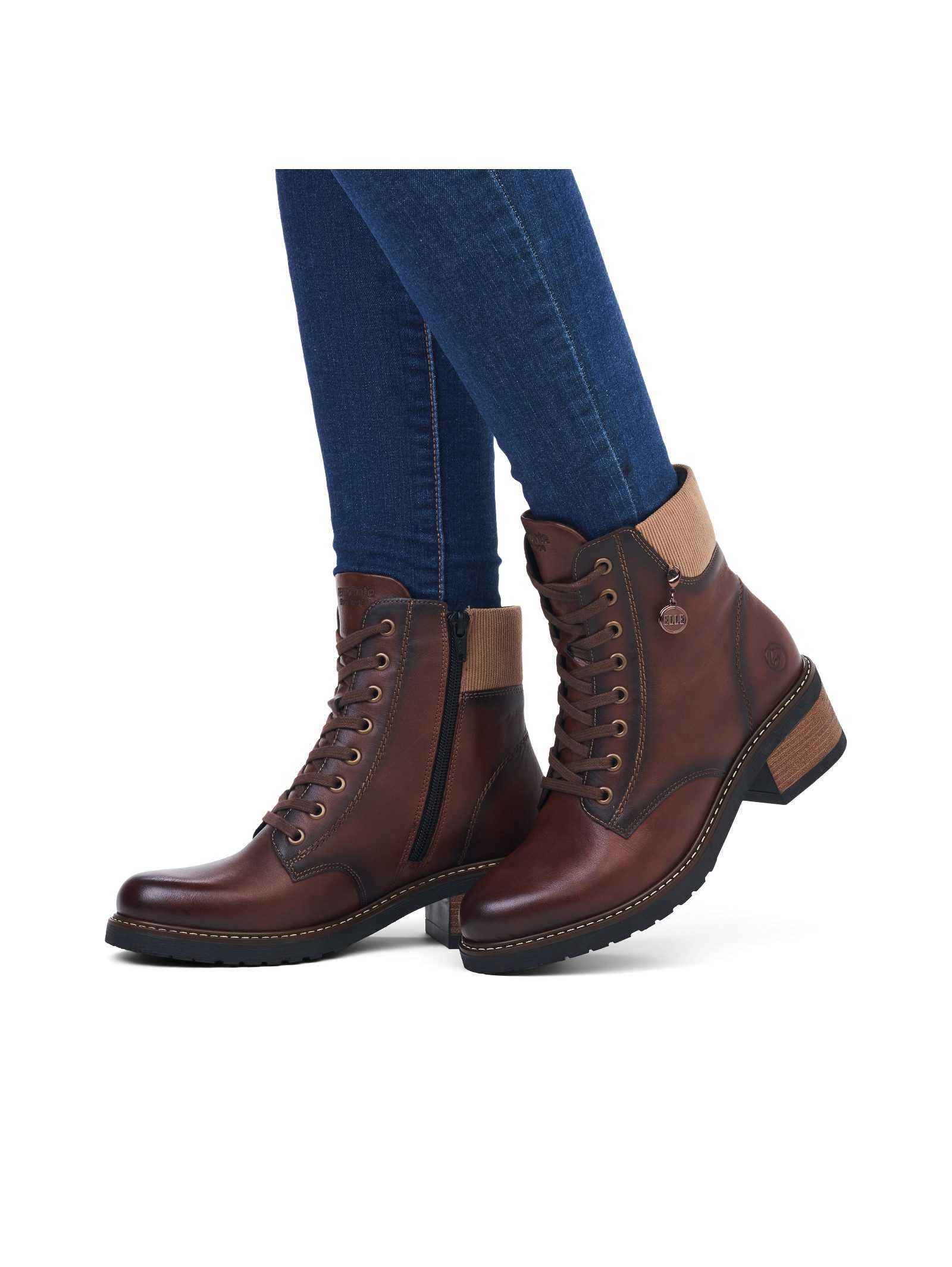 Remonte Remonte Stiefelette Glattleder Schnürstiefelette