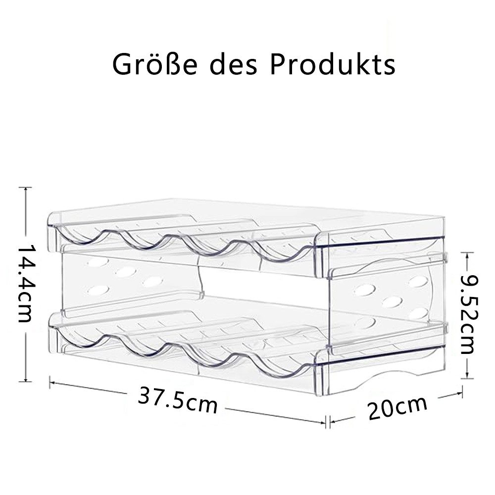 NUODWELL Flaschenregal Flaschenregal Stapelbar, Kunststoff Weinhalter, Wass günstig online kaufen