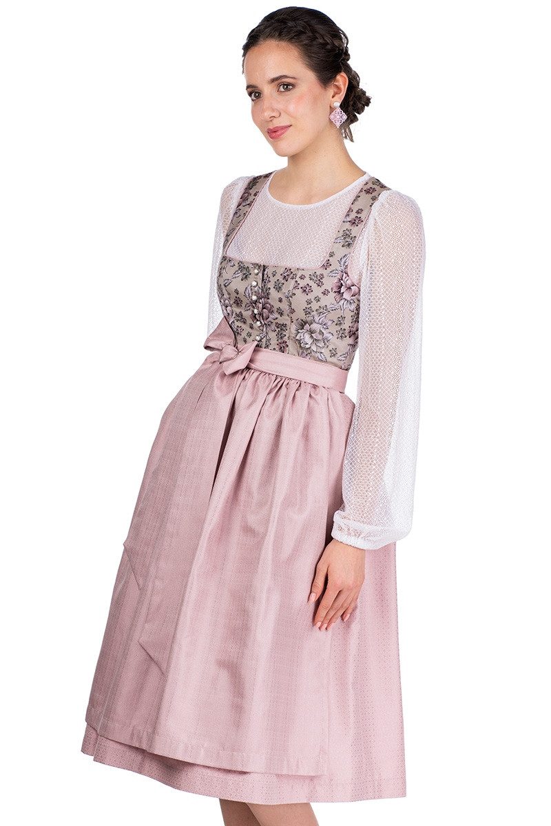 MarJo Dirndl Midi Dirndl 2tlg. - URSI - taupe light/puder günstig online kaufen