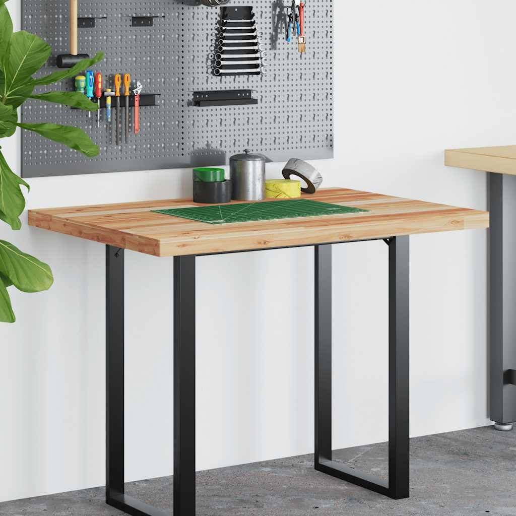 vidaXL Schreibtischplatte Schreibtischplatte Ölbeschichtung 100x80x4 cm Massivholz