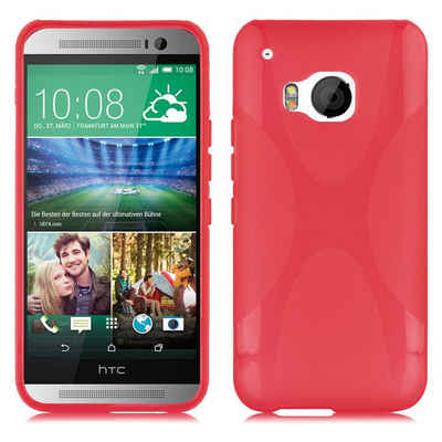 Cadorabo Handyhülle »TPU X-Line«, Hülle für HTC ONE M9 Flexible TPU Silikon Handy Schutzhülle - ultra slim