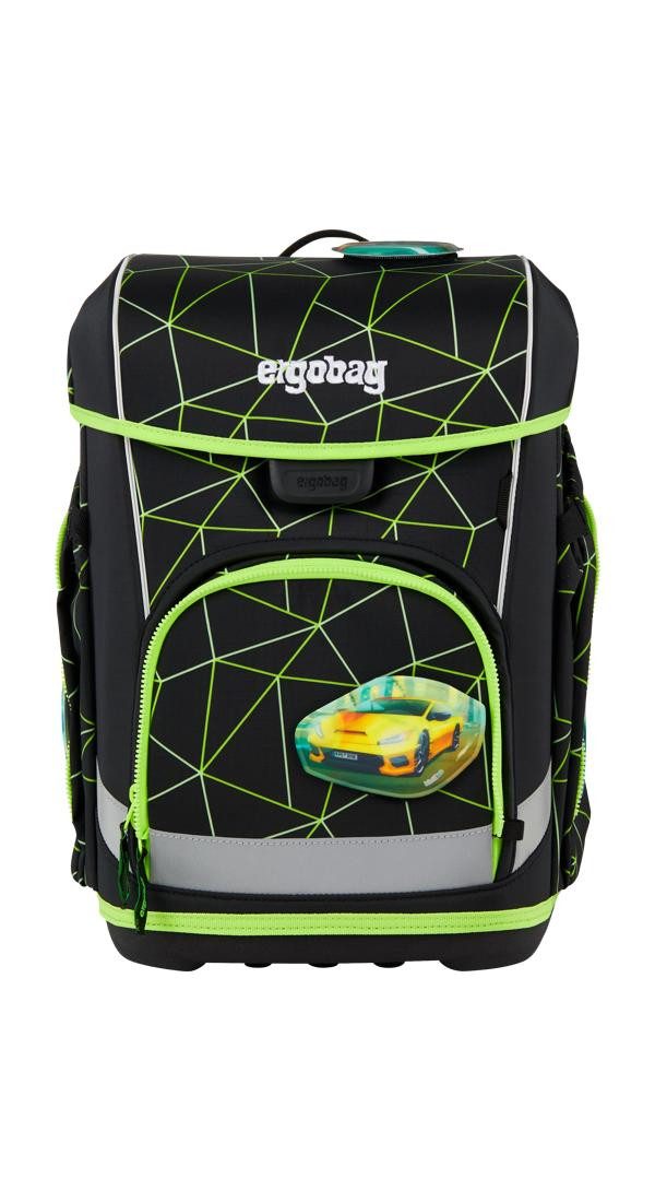 ergobag Schulranzen cubo light Set (6-tlg., 5-teiliges Set), wiegt nur 780g