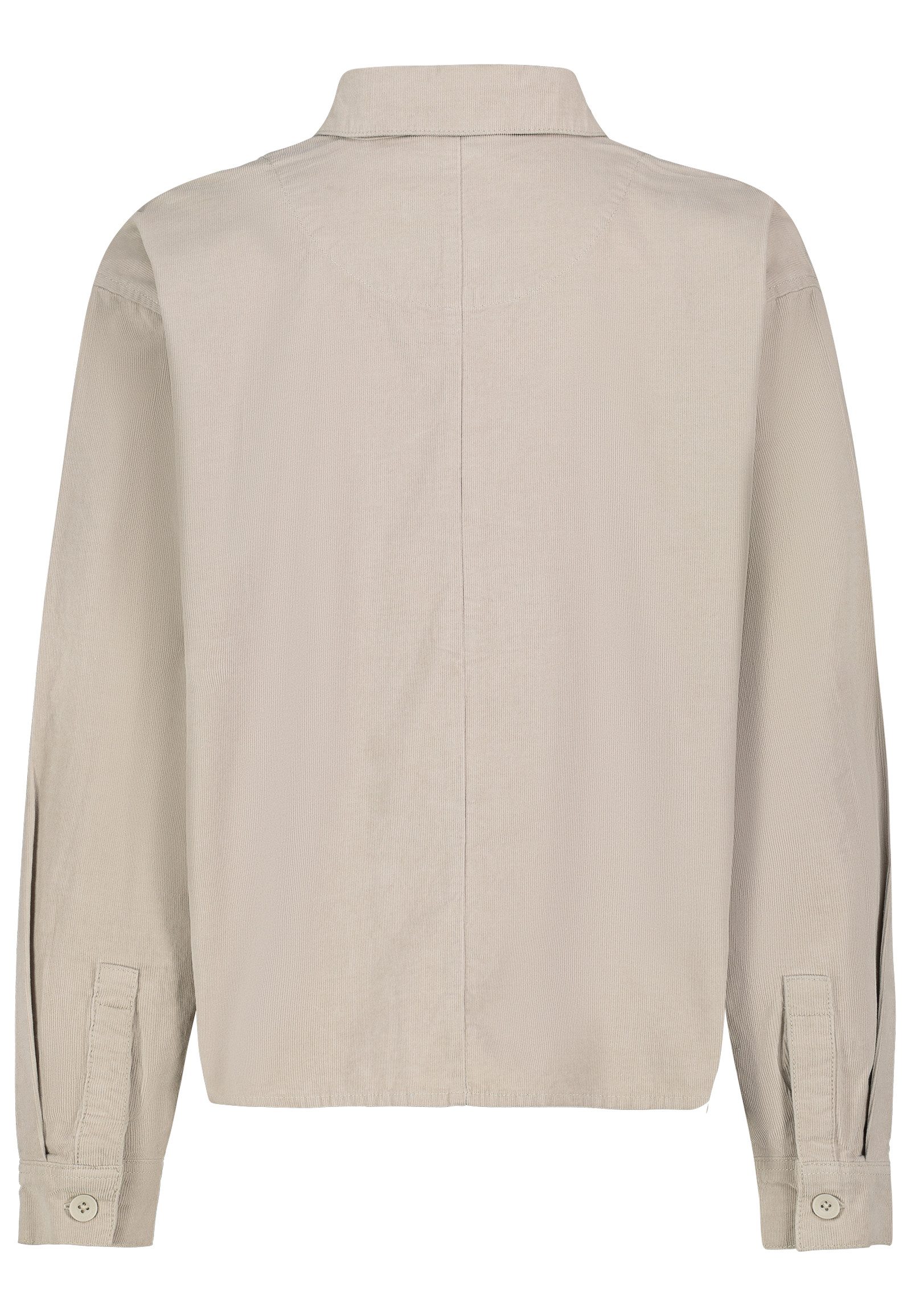 SUBLEVEL Hemdjacke Damen Oversize Hemdjacke mit Brusttasche Brusttasche, Knopfleiste, überschnittene Schultern