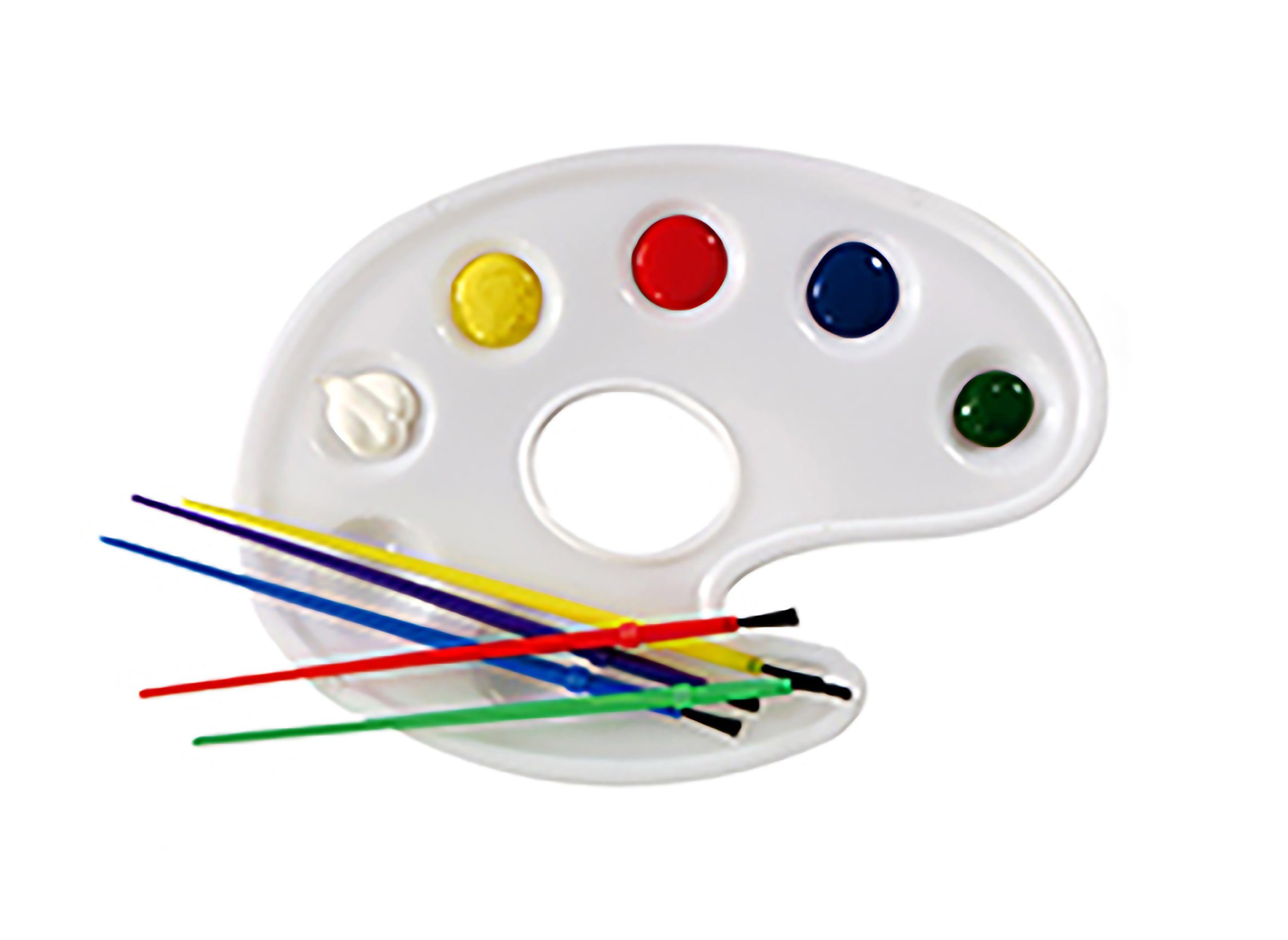 Pincello Malpinsel 10 Pinsel + Mischpaletten Malerei-Set Palette Malpinsel 44, Aquarellpinsel Acryl