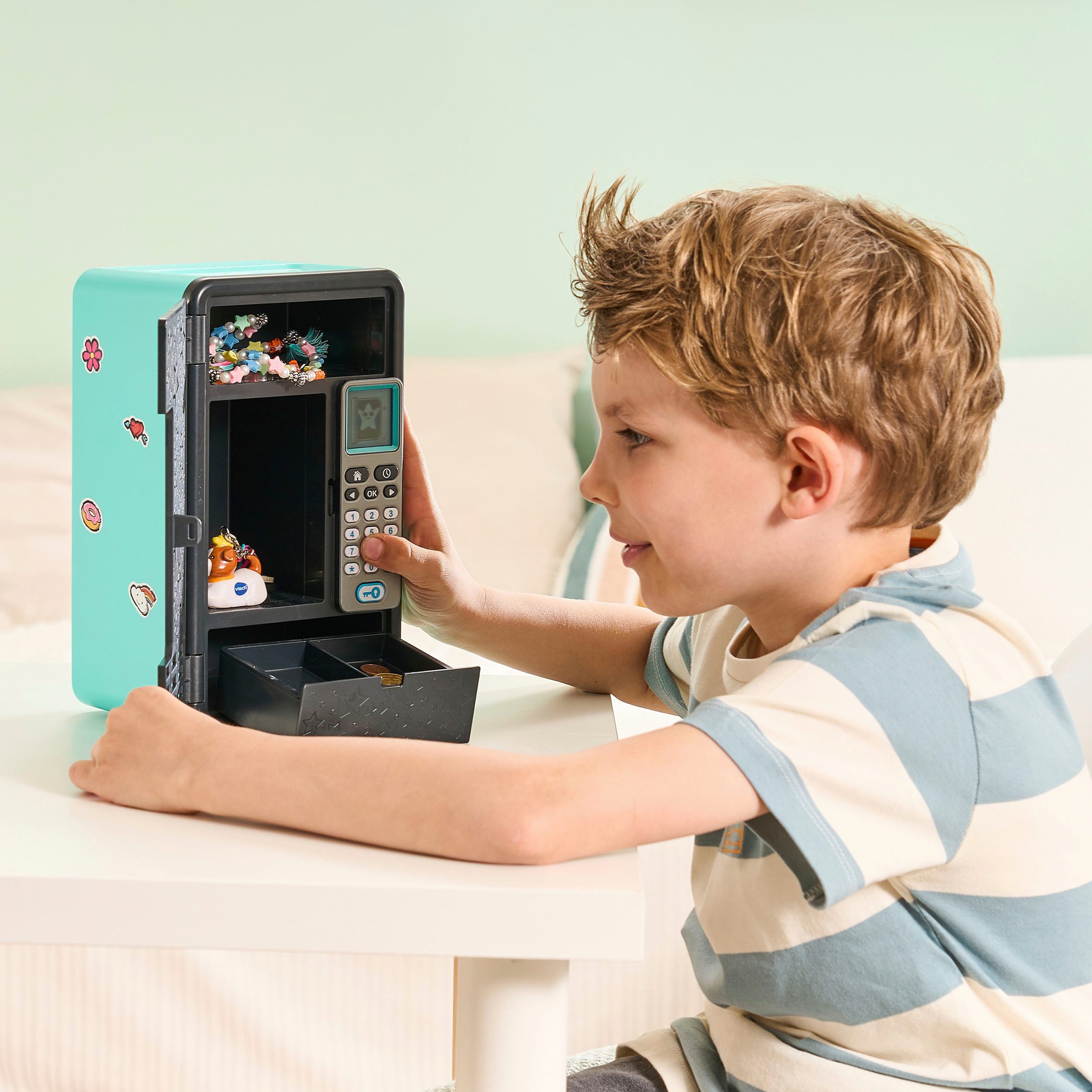 Vtech® Elektronisches Tagebuch Kidisecrets, Elektronisches Schließfach, Traumtresor black, mit Zahlencode und Lautsprecher