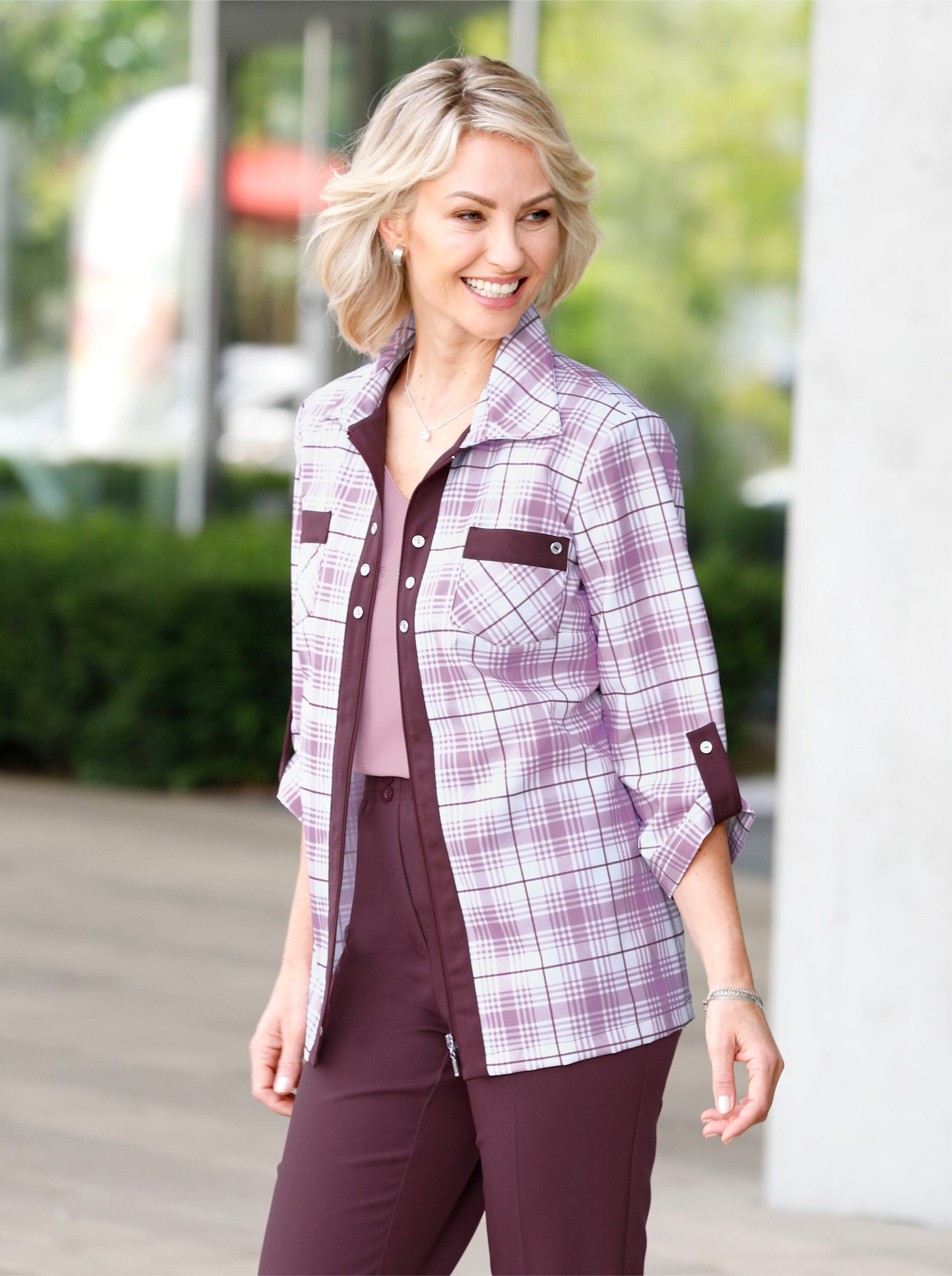 Witt Blusenblazer Blusenjacke 3/4-Arm
