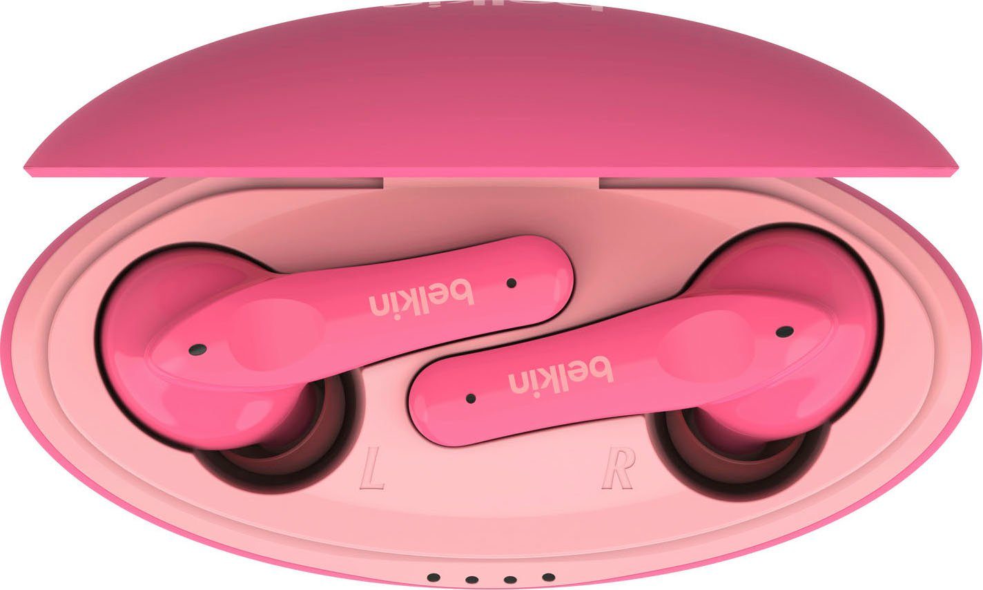 Belkin SOUNDFORM NANO - dB pink begrenzt; Kinder wireless Kopfhörer 85 In-Ear-Kopfhörer Kopfhörer) (auf am