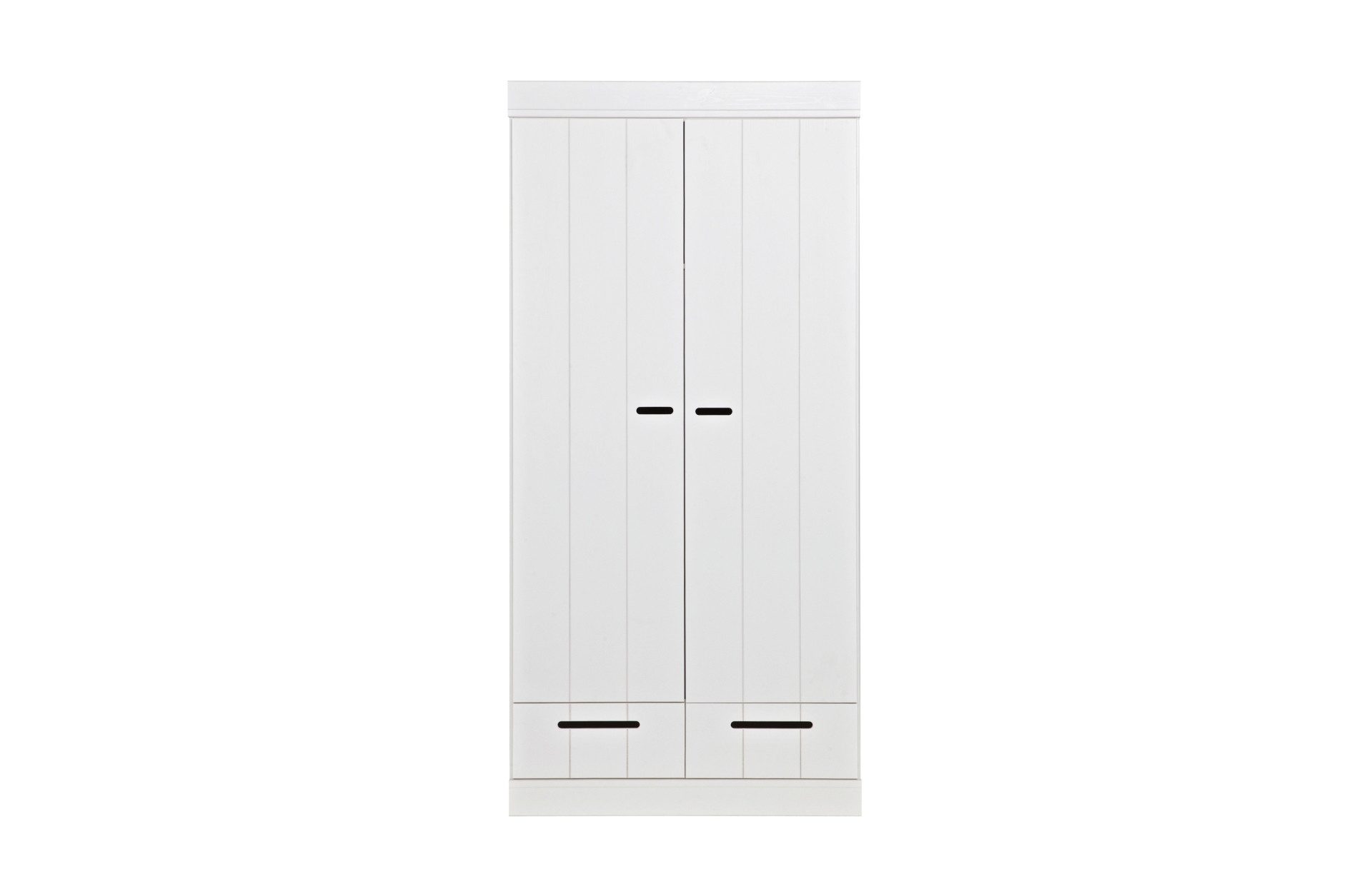 WOOOD Kleiderschrank Connect mit Schubladen, Weiß