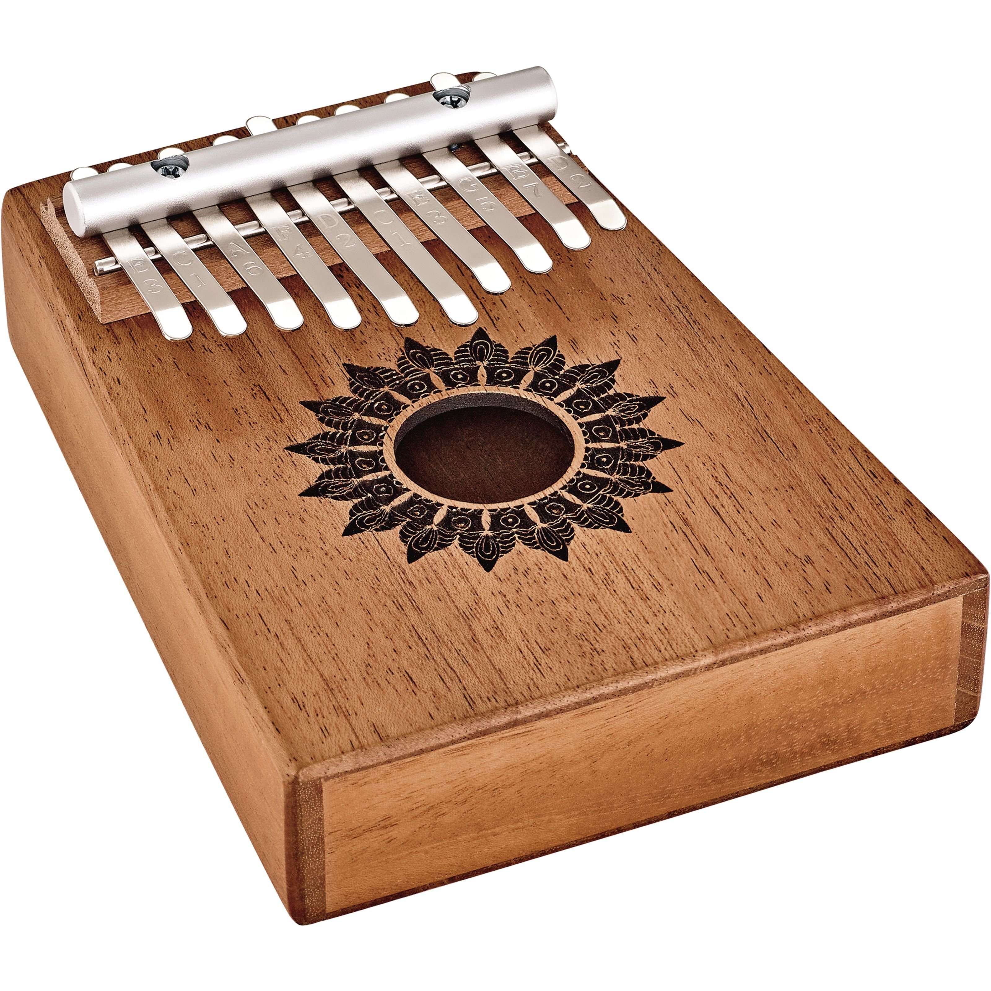 Meinl Percussion Kalimba, Percussion, Kalimbas, KL1008H Soundhole Kalimba Mahagoni - Kalimba