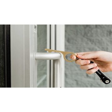 KeySmart Schlüsselanhänger KEY SMART Schlüsselanhänger KS904-BRS CleanKey Messing 1 St.