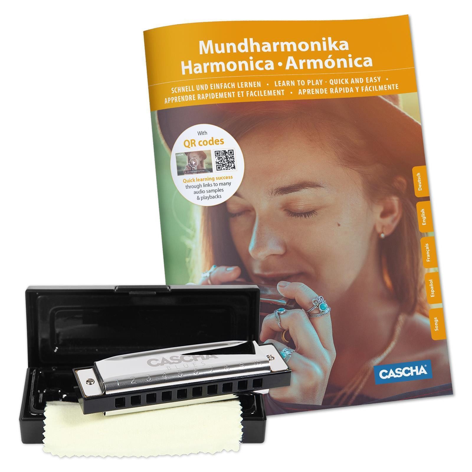 Cascha Mundharmonika HH1600 Blues Harp Set, C-Dur
