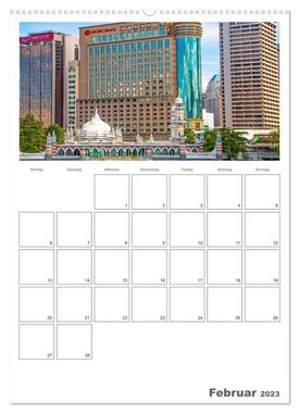 CALVENDO Wandkalender Hauptstadt Malaysias - Kuala Lumpur - Familienplaner (Premium, hochwertiger DIN A2 Wandkalender 2023, Kunstdruck in Hochglanz)