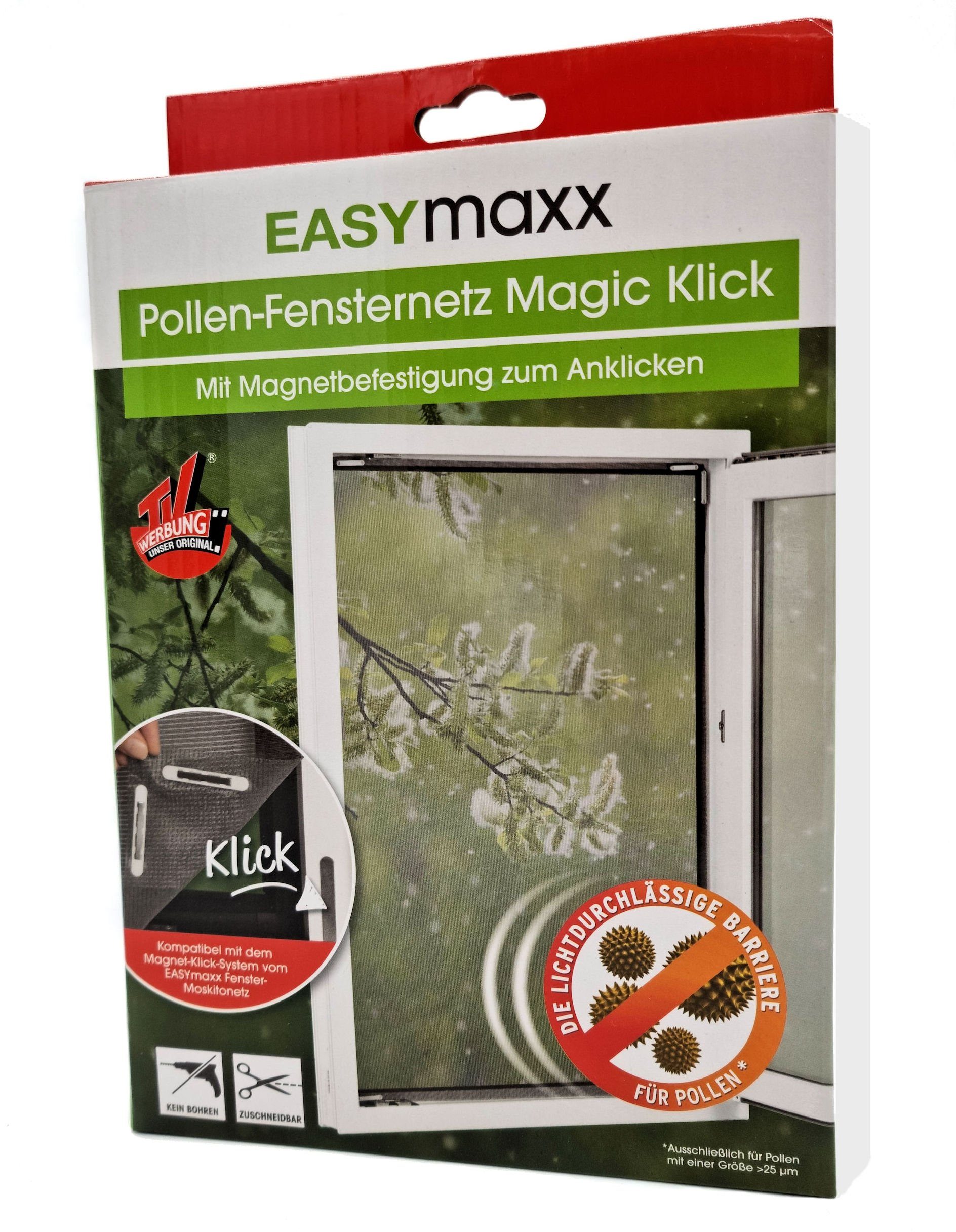 EASYmaxx Moskitonetz Pollenschutzgitter mit Magnetbefestigung