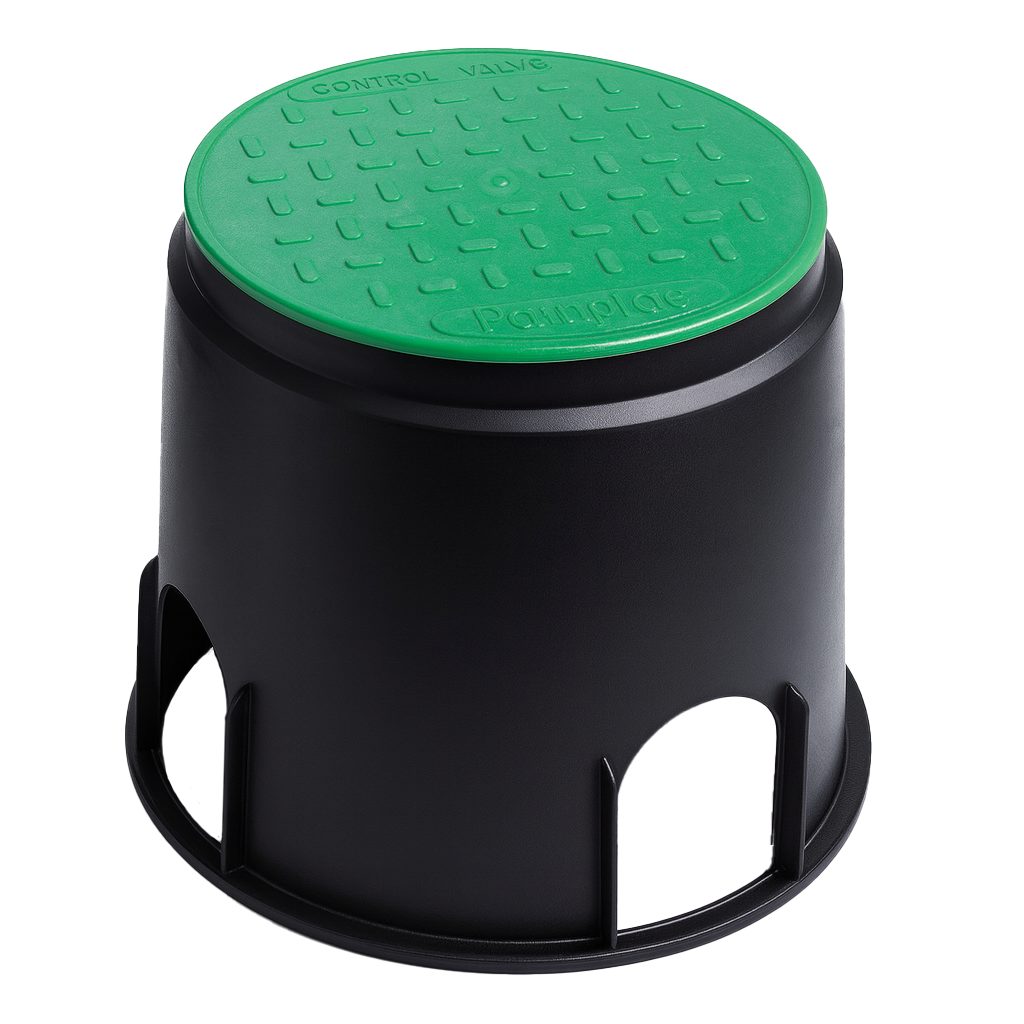 INTERGARDEN Bewässerungsventilbox Bodeneinbaudose, 31x25,5cm, Bewässerung Garten, Ventilkasten, Trafo
