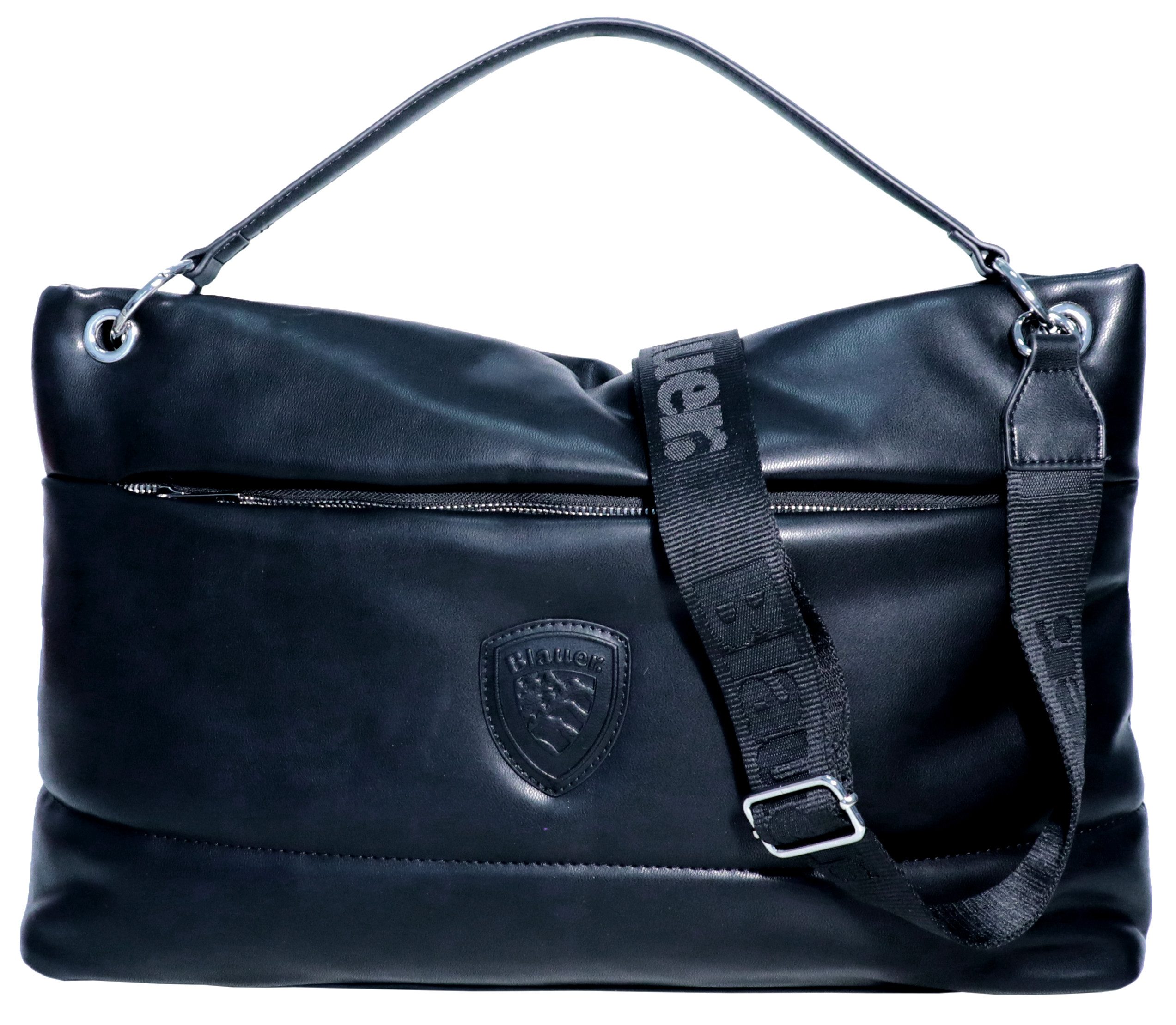 Blauer Handtasche