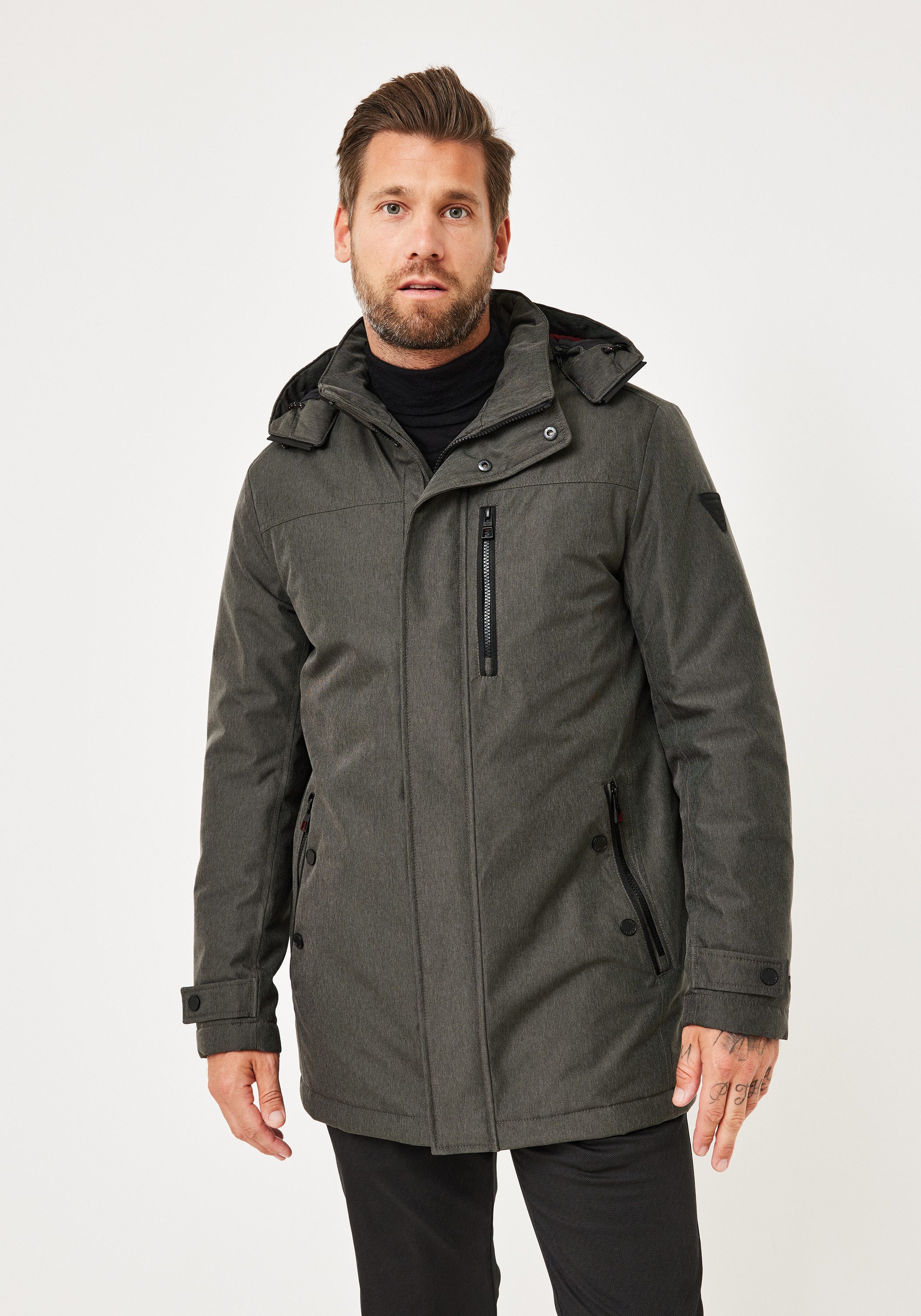 Redpoint Parka FOSTER Regular Fit Parka mit abnehmbarer Kapuze günstig online kaufen