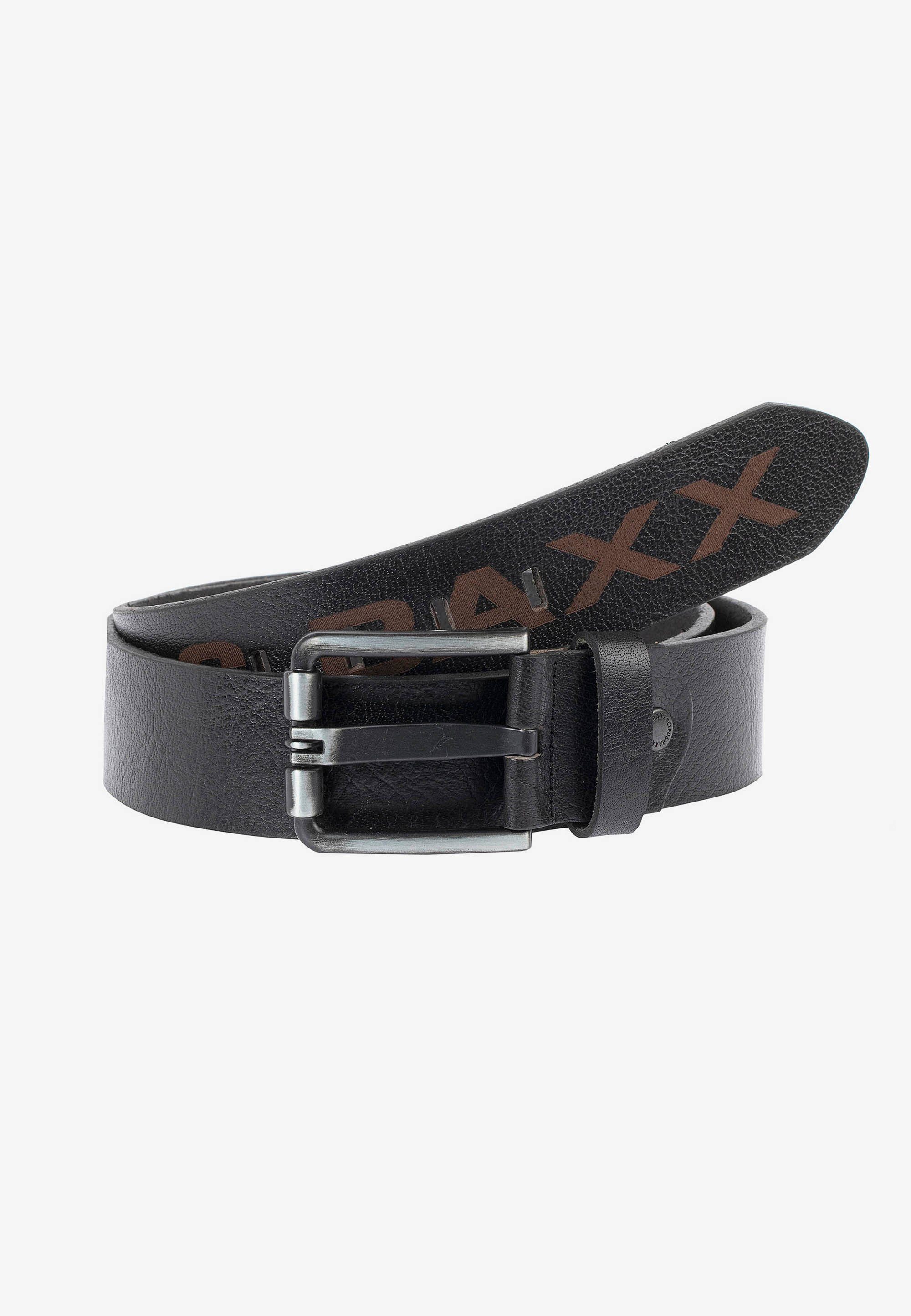 Cipo & im Baxx schwarz schlichten Design Ledergürtel
