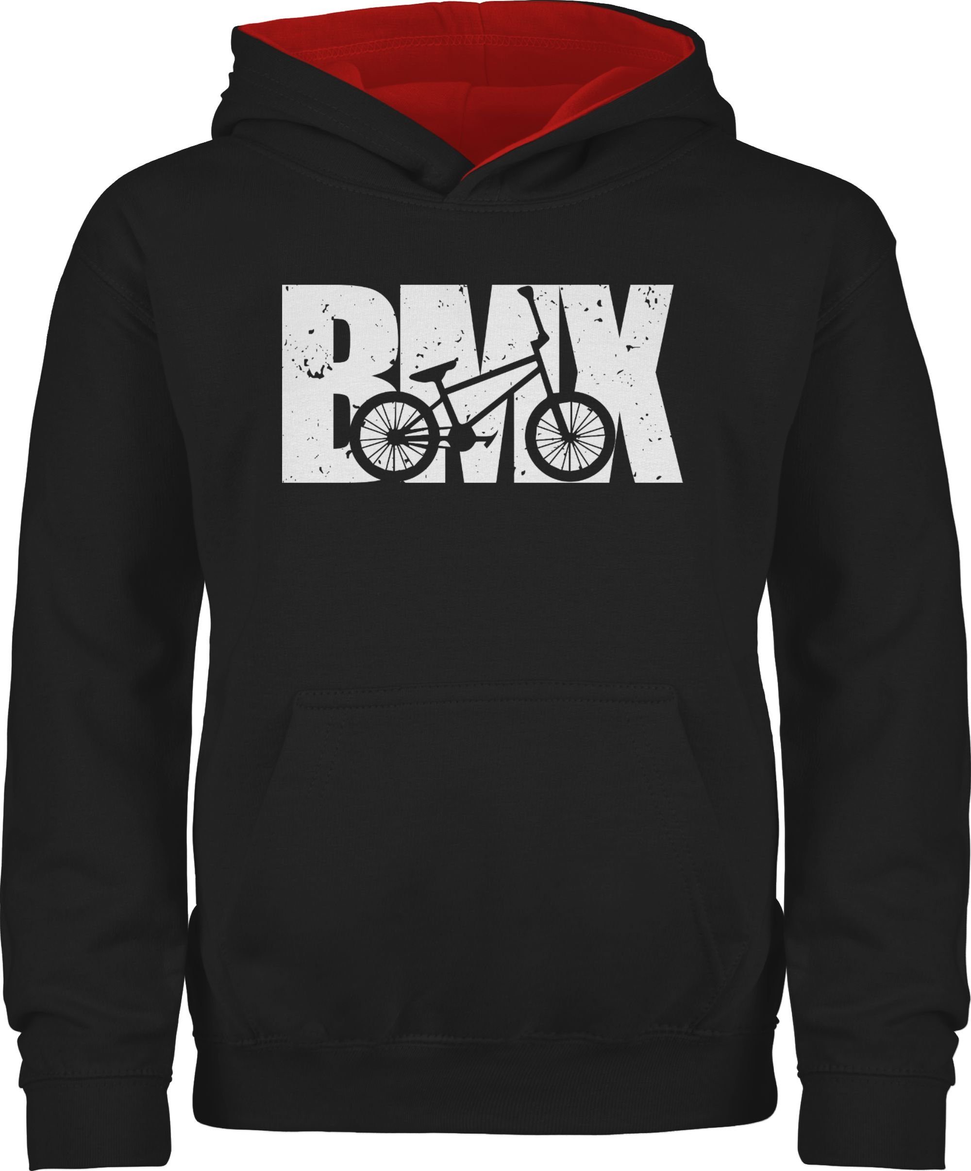 Hoodie Bmx Fahrrad weiß