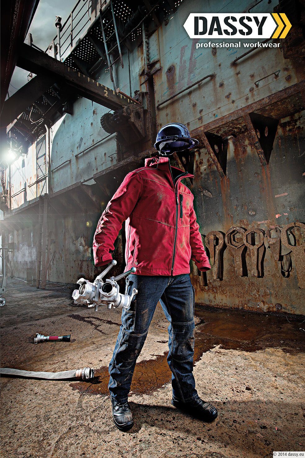 Dassy Arbeitshose Stretch-Arbeitsjeans mit Kniepolstertaschen Knoxville (1- günstig online kaufen