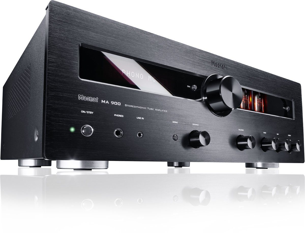 Magnat MA 900, schwarz Stereo Hybrid-Verstärker Vollverstärker