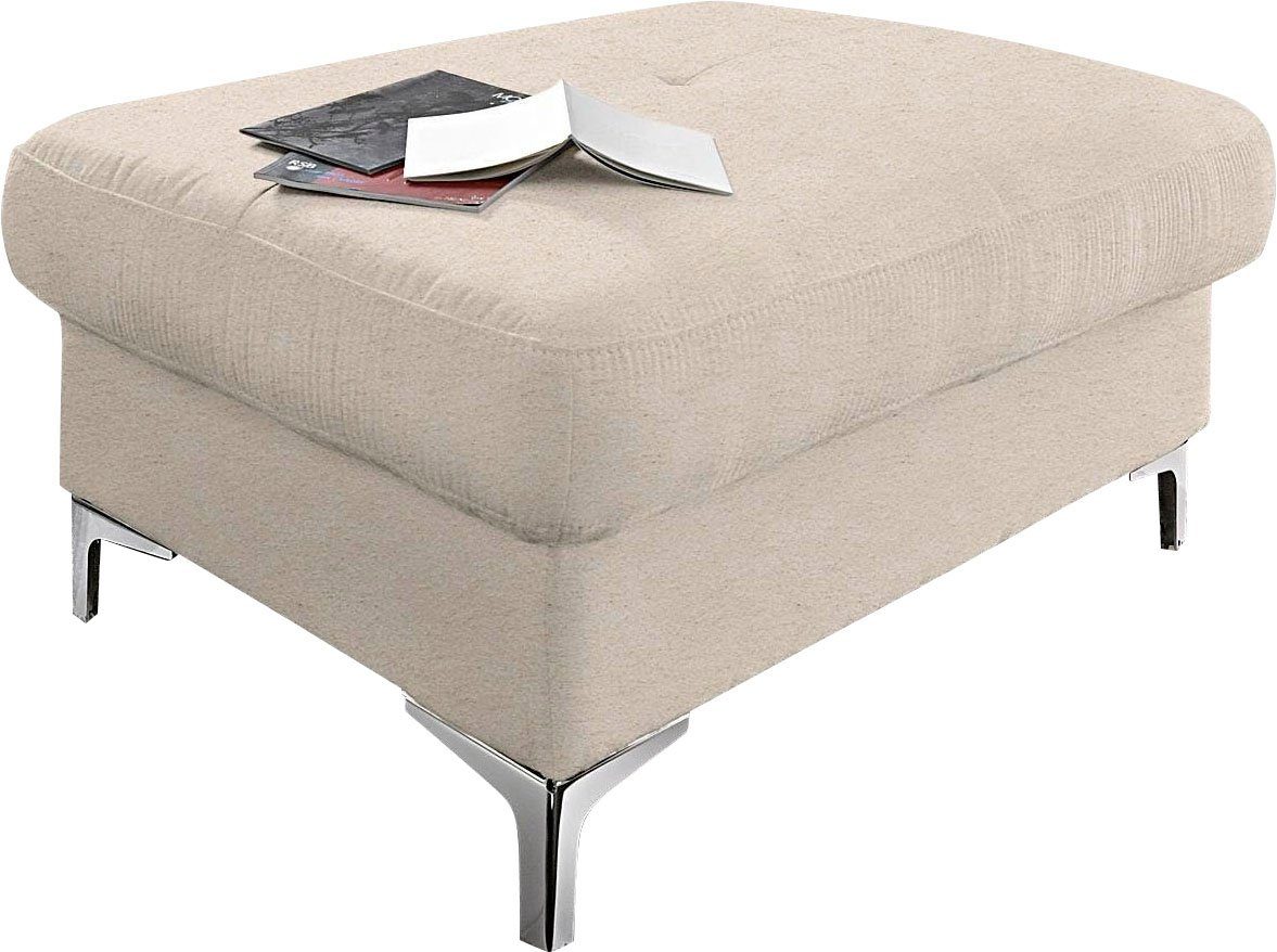 COTTA Polstergarnitur Sammy L-Form, (Set), Set bestehend aus: Ecksofa mit Kopfteilverstellung & Hocker