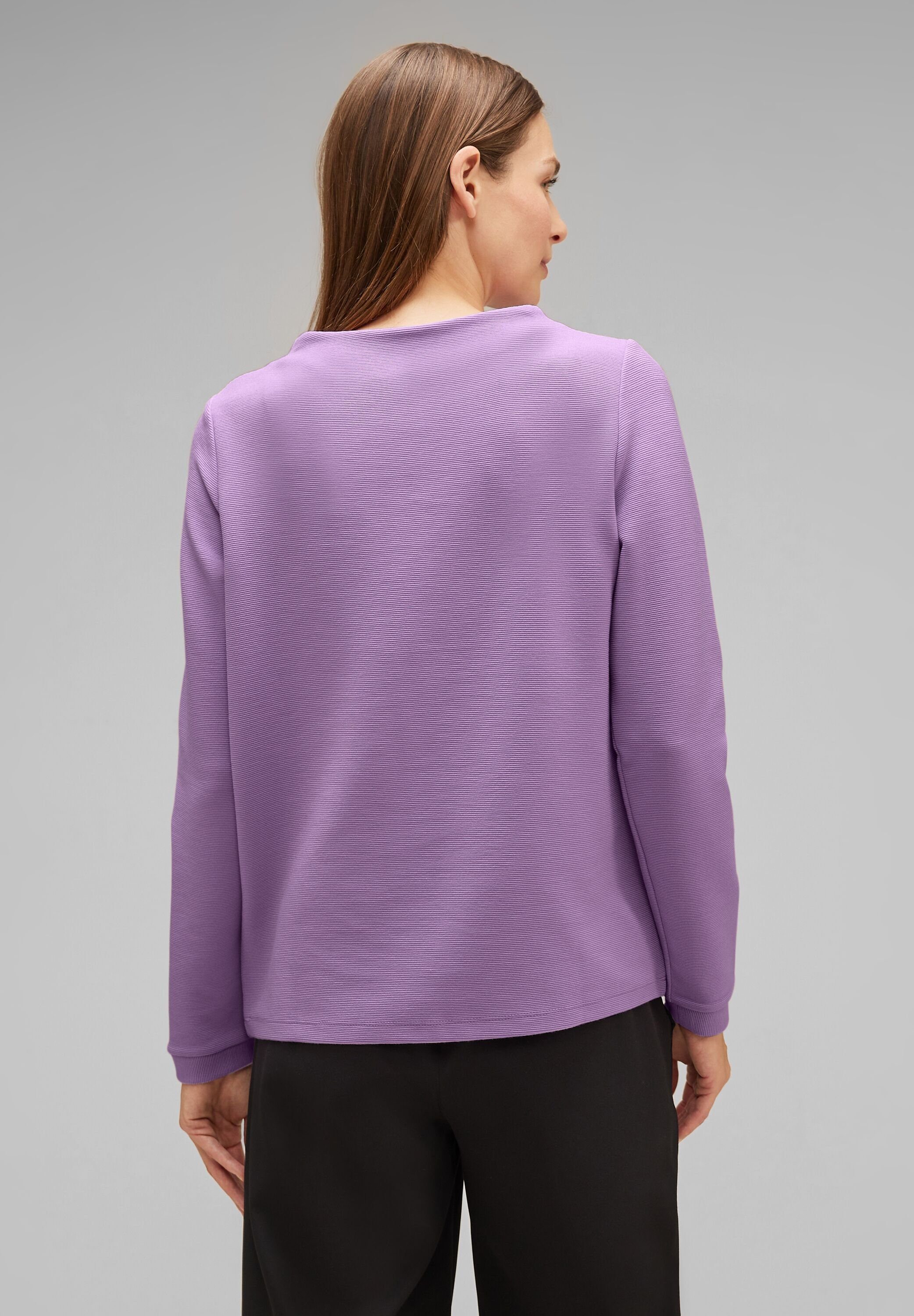 STREET ONE Langarmshirt mit Stehkragen