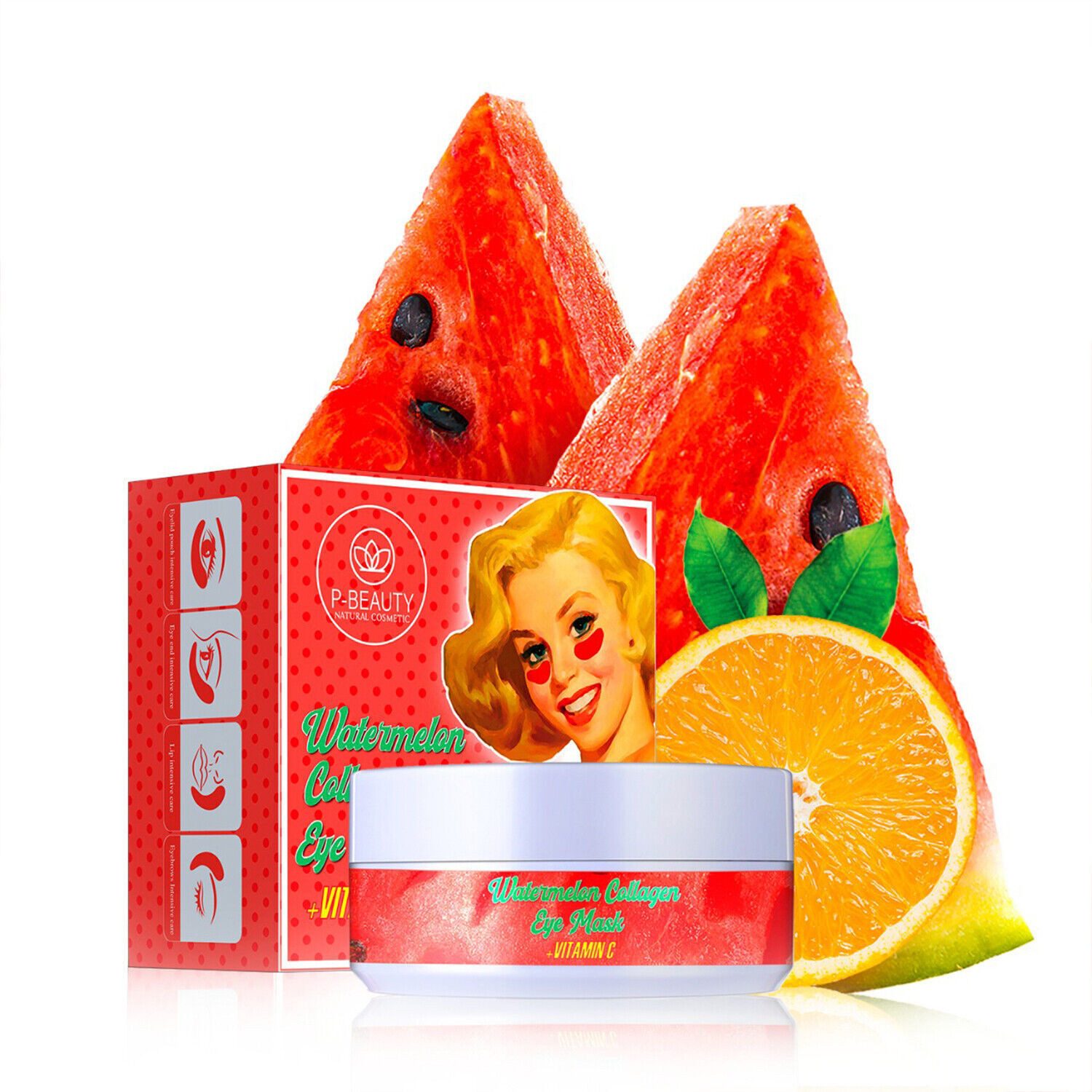 P-Beauty Cosmetic Accessories Augenpads Anti Aging Kollagen Augenpads gegen Augenringe Tränensäcke 60Stk, 1-tlg., Augenpads