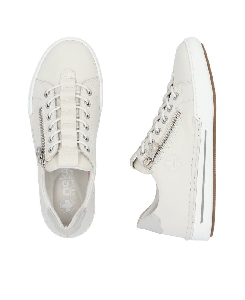 Rieker (Glattleder) L7250 weiss Damen Sneaker günstig online kaufen