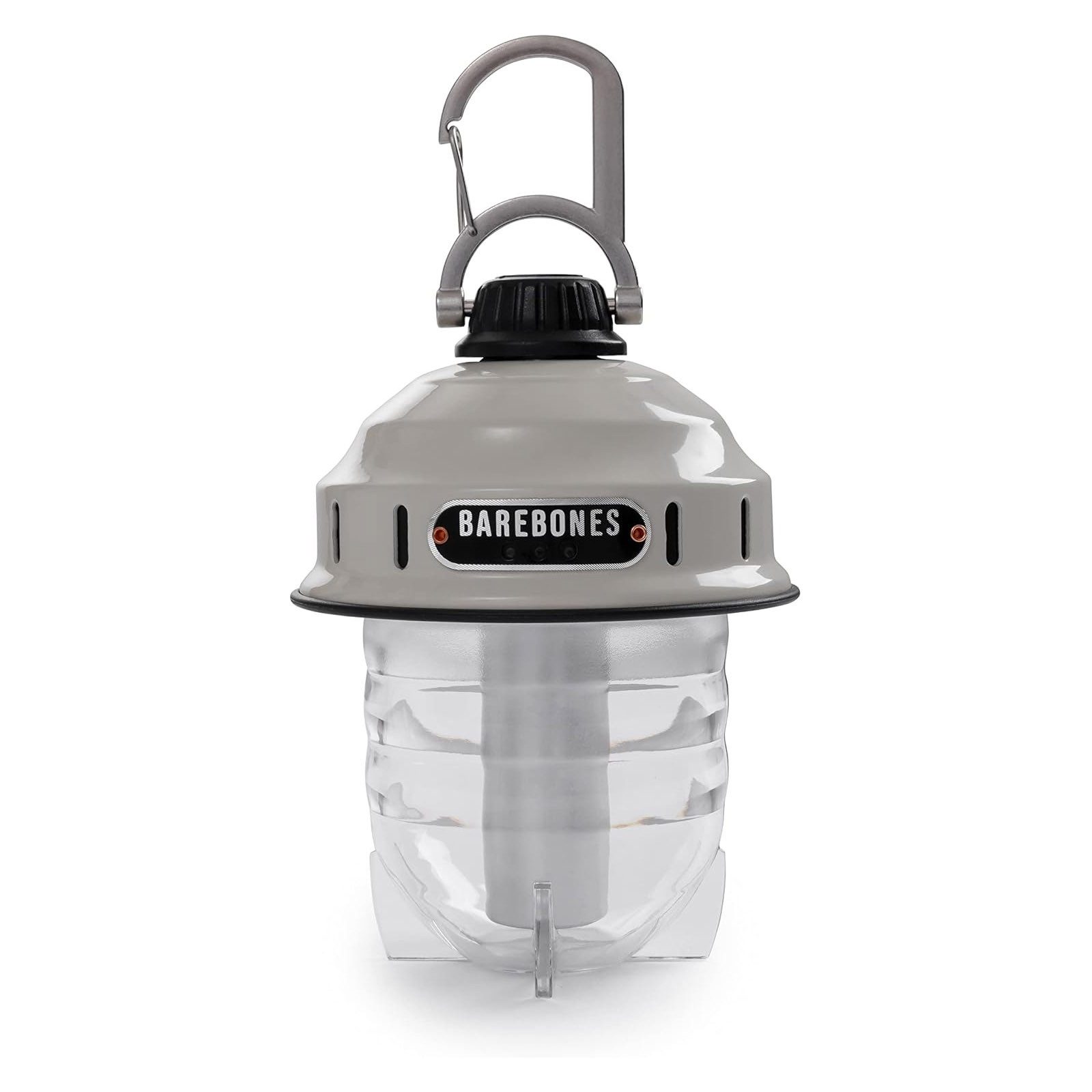 Barebones Laterne Camping Laterne Beacon Light Retro Lampe, Dimmbar Stahl USB Akku LED