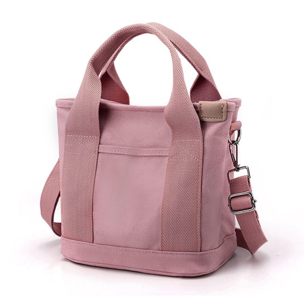 Blusmart Umhängetasche Canvas-Tragetasche für Damen (Schultertasche mit verstellbarem Riemen, Handtasche mit Reißverschluss, Tragetasche), Für Schule, Shopping, Arbeit und Reisen