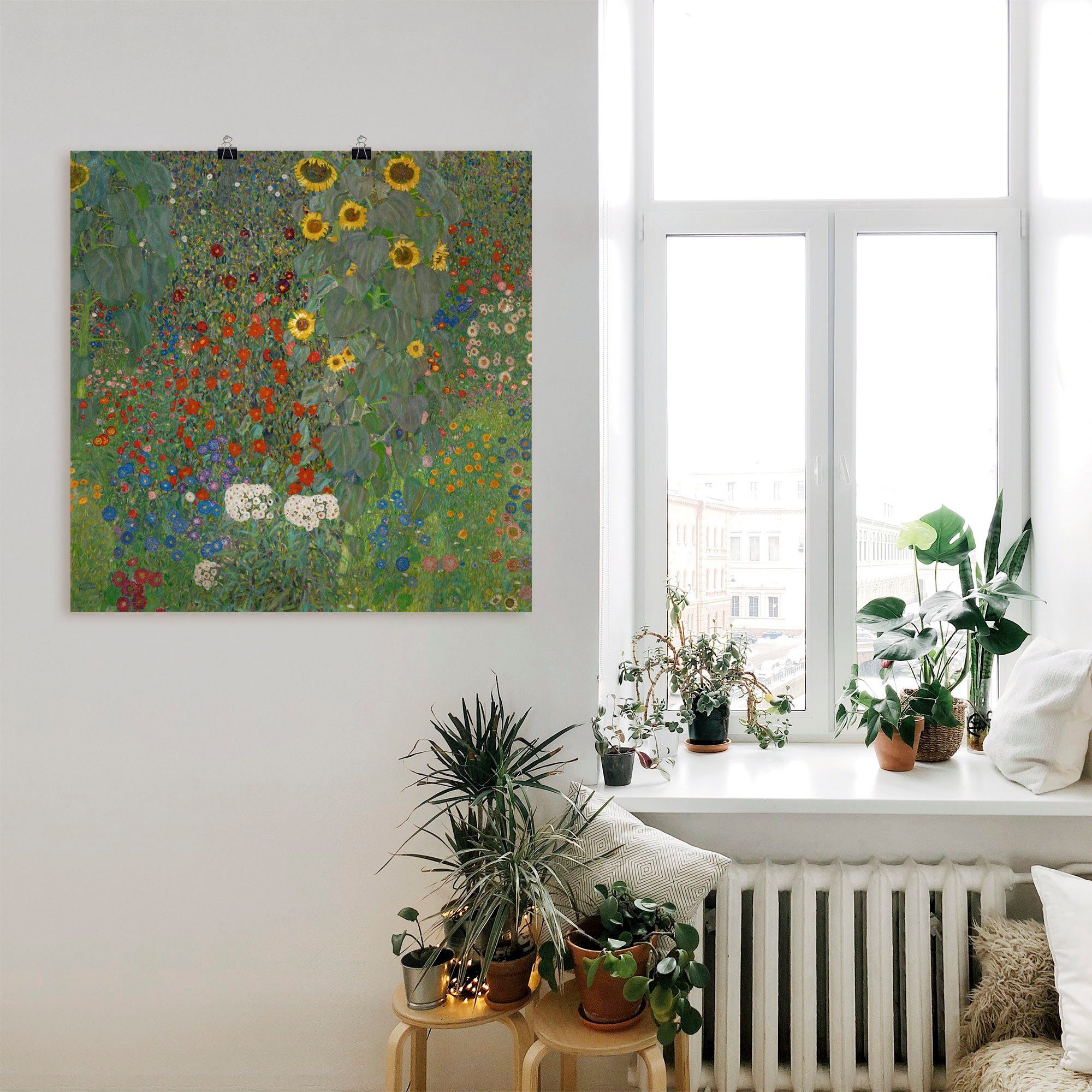 Sonnenblumen, Garten Poster versch. St), als oder mit Artland Wandbild Blumenwiese Größen (1 in Wandaufkleber Leinwandbild,